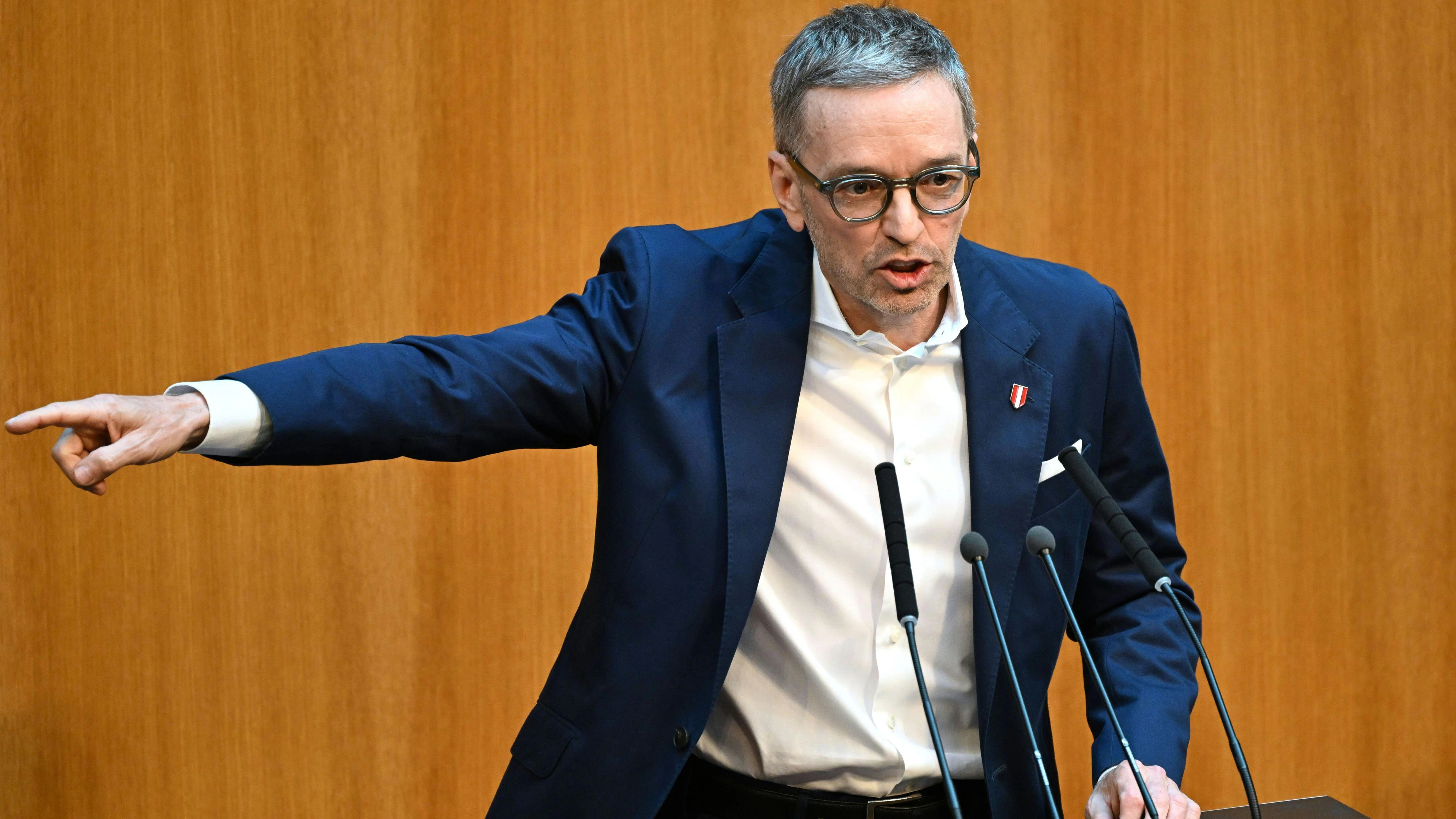 FPÖ-Chef Herbert Kickl rechnete mit der Regierung ab.