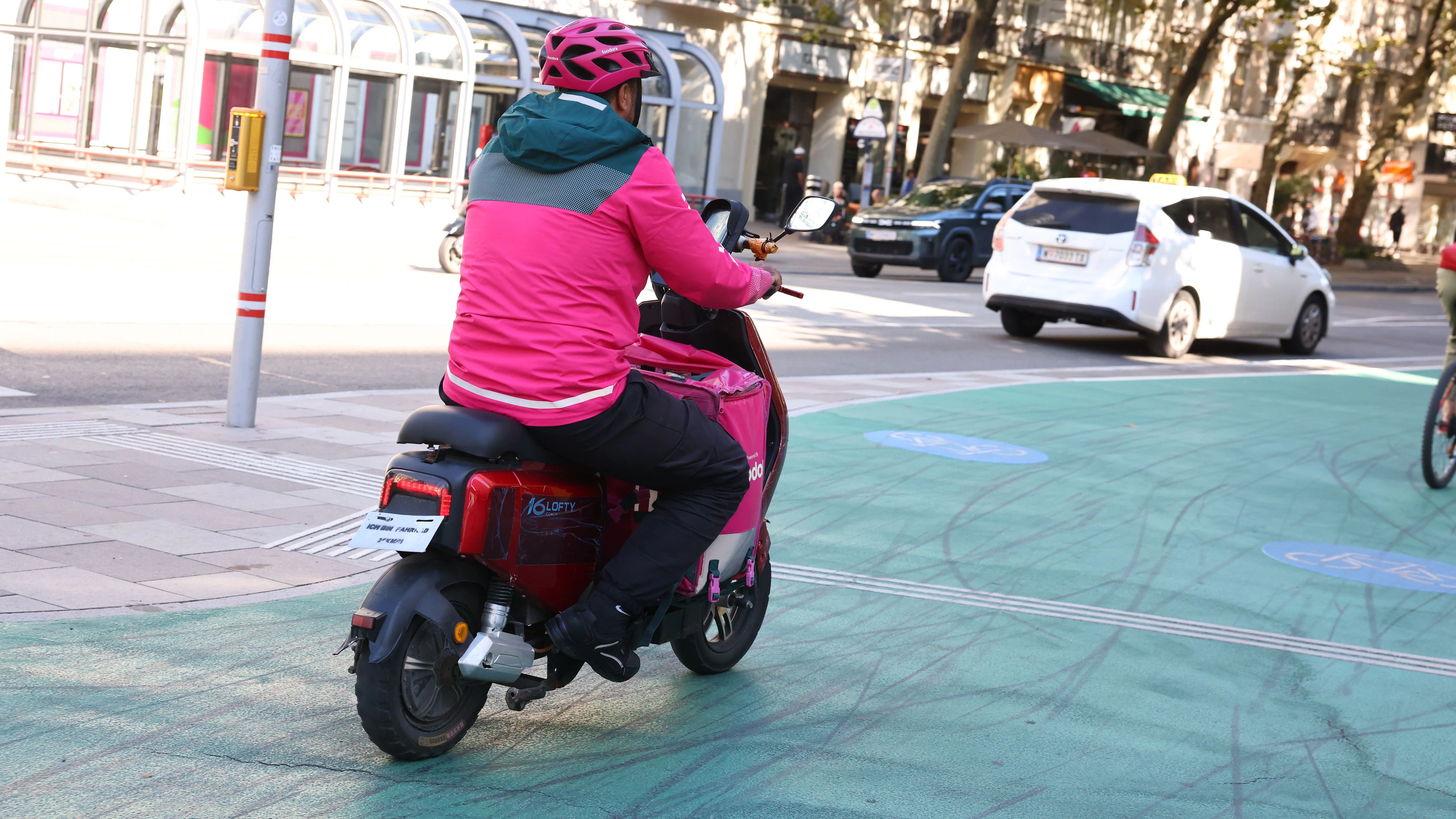 Viele E-Moped-Fahrer sind zu schnell unterwegs.