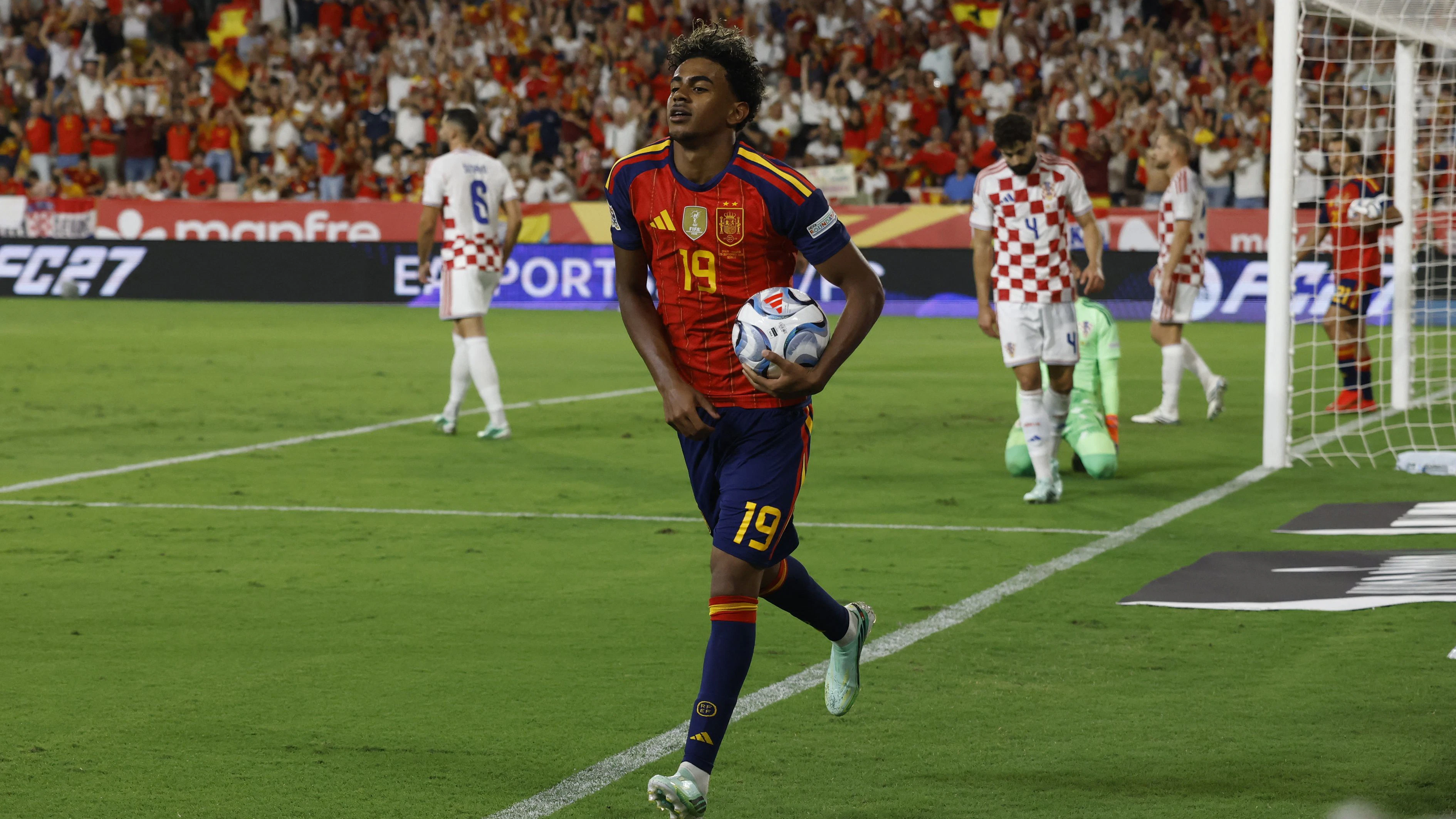 Spaniens Star-Spieler Lamine Yamal. 