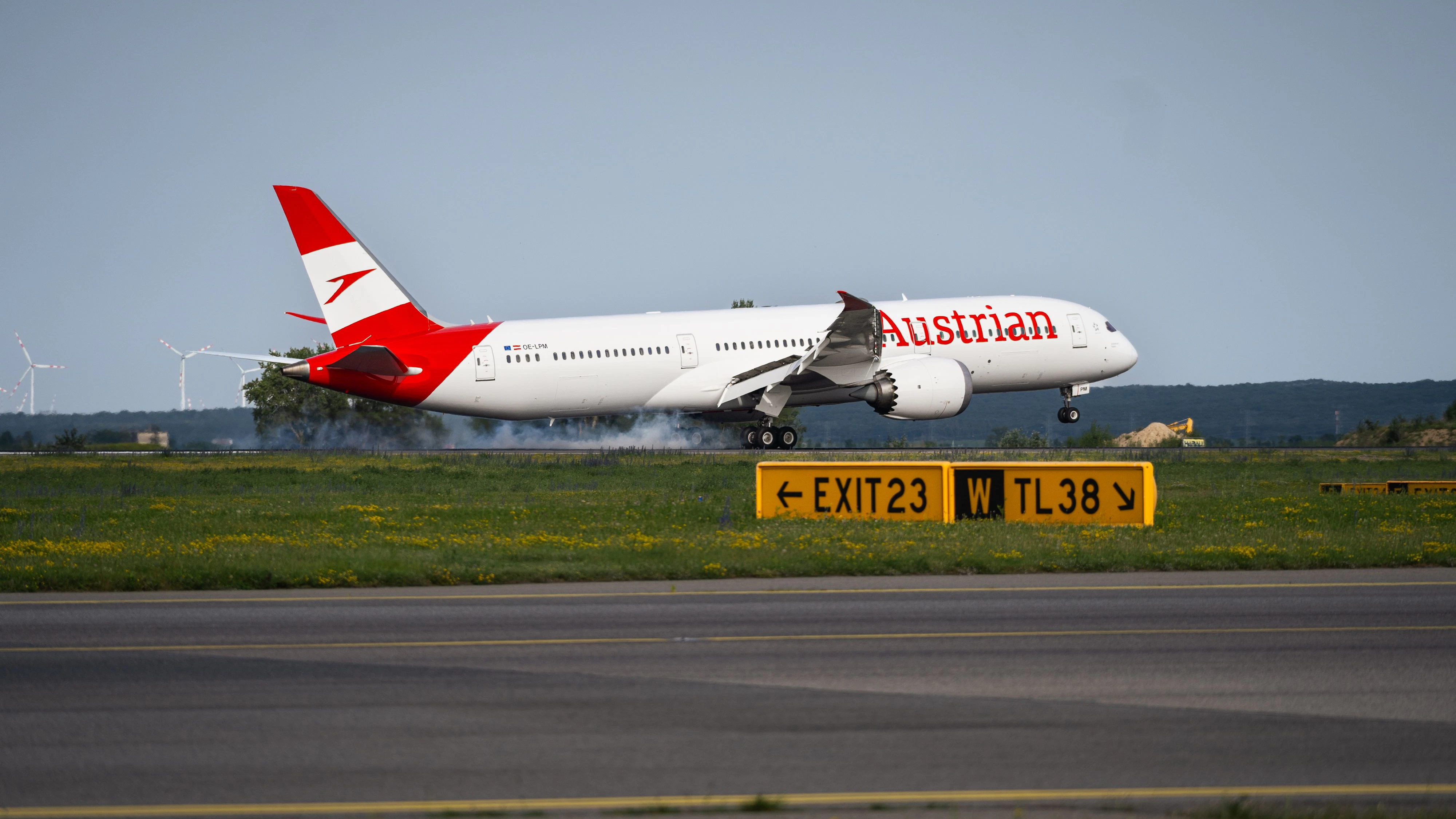 Foto von Flugzeug der Austrian Airlines
