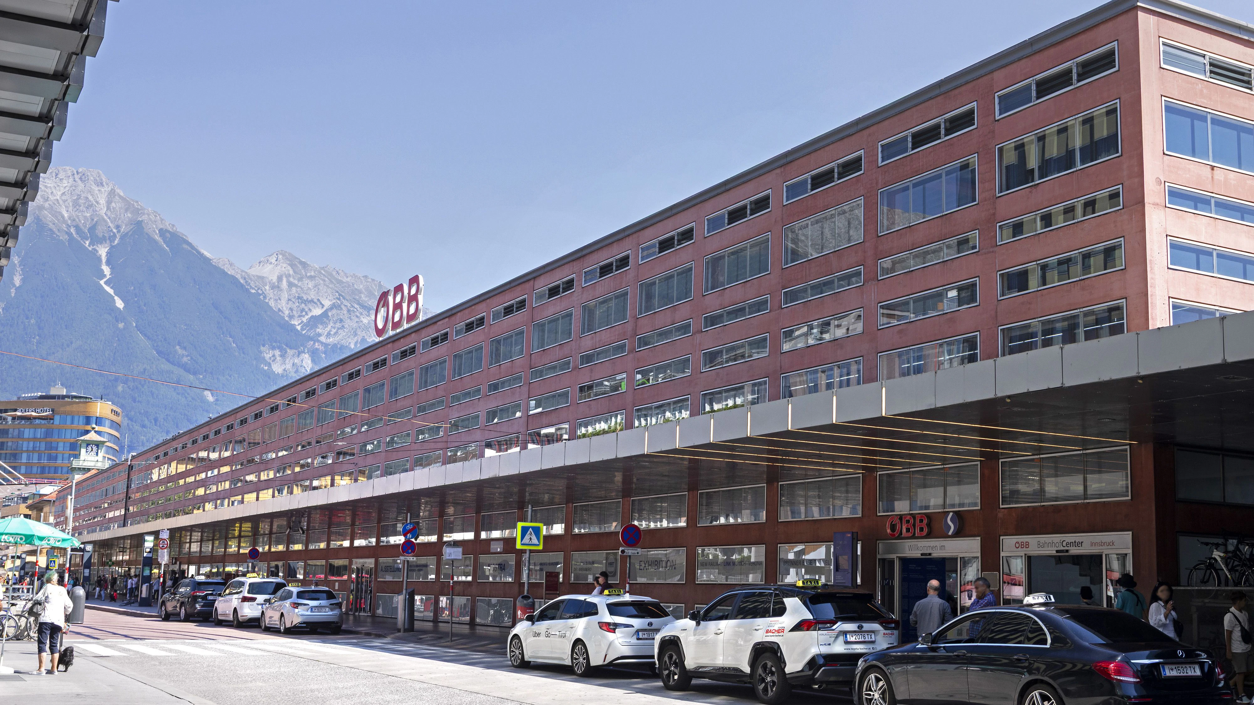 Der Hauptbahnhof in Innsbruck.
