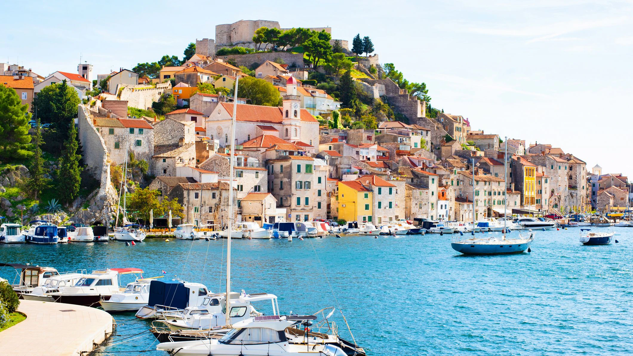 View of Šibenik old town, Dalmatia, Croatia