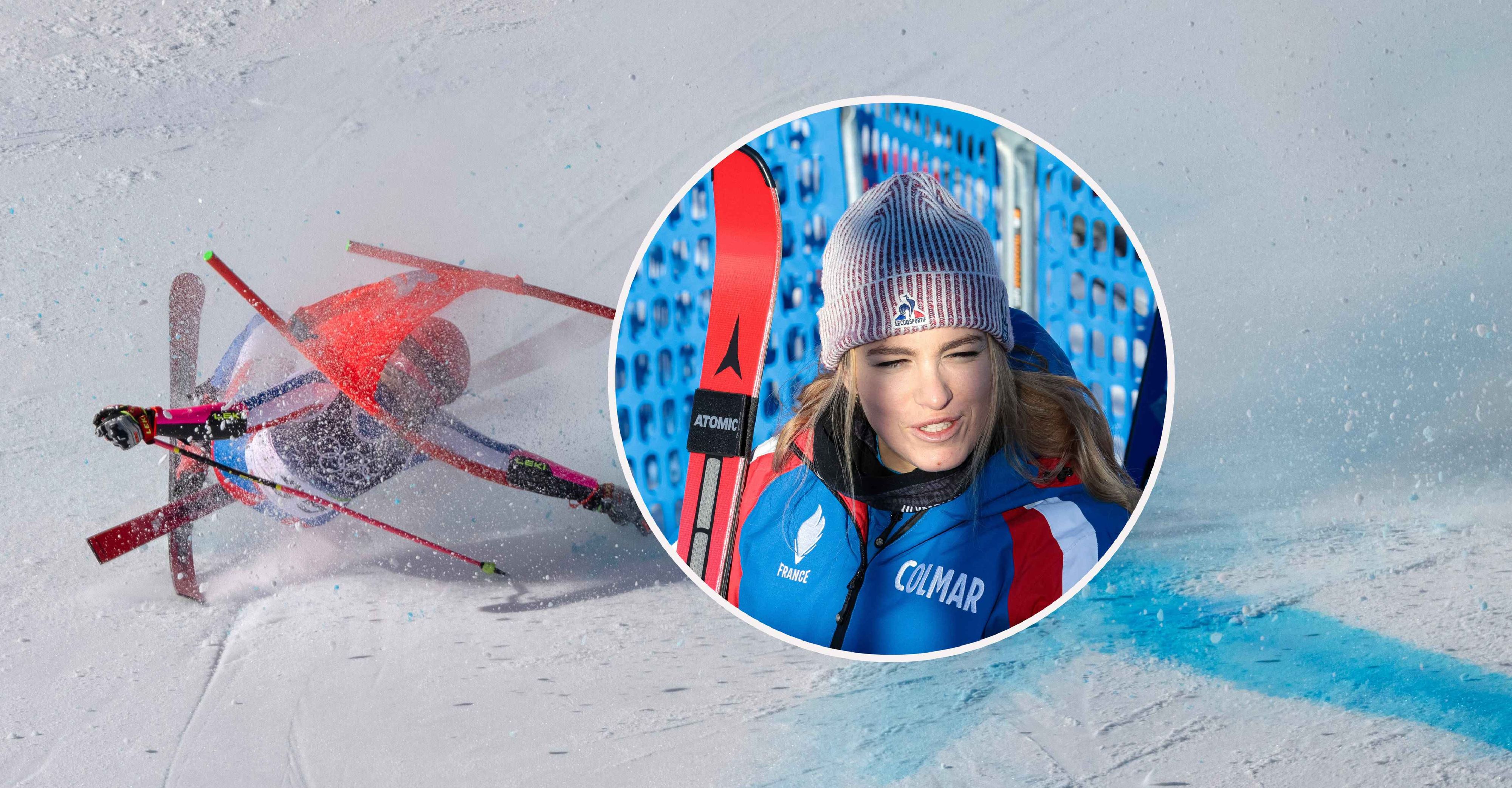 Camille Cerutti stürzte bereits beim Olympia-Riesentorlauf spektakulär.