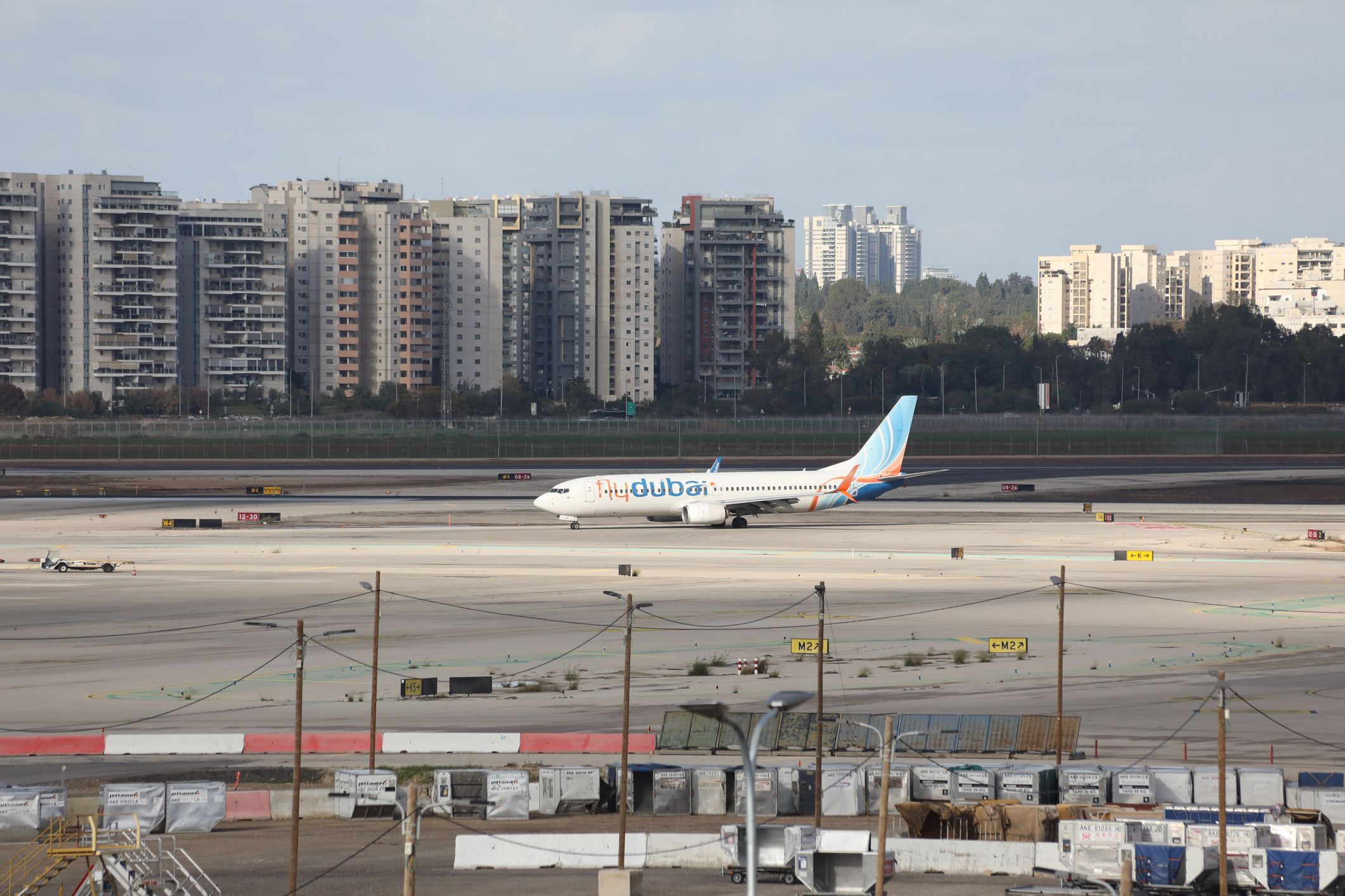 Der flydubai-Flug hätte in Tel Aviv landen sollen.