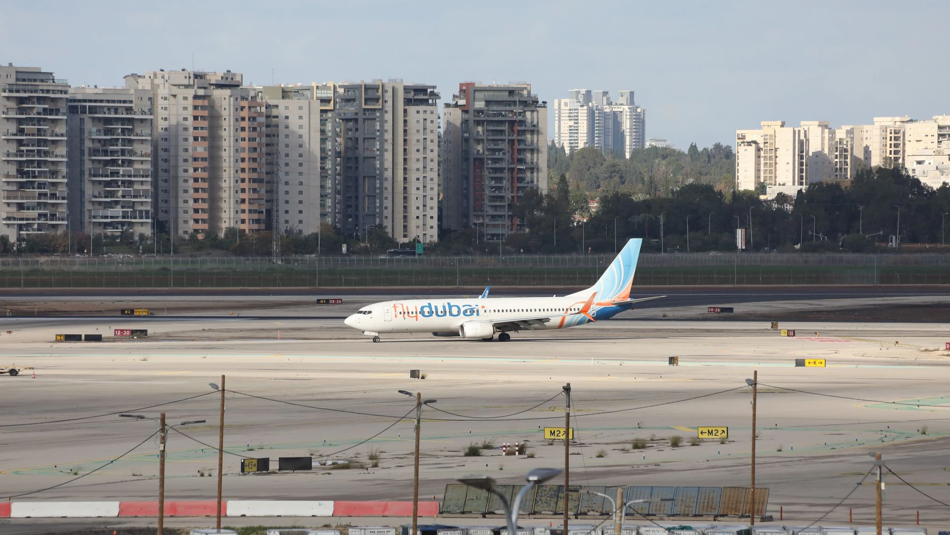 Der flydubai-Flug hätte in Tel Aviv landen sollen.