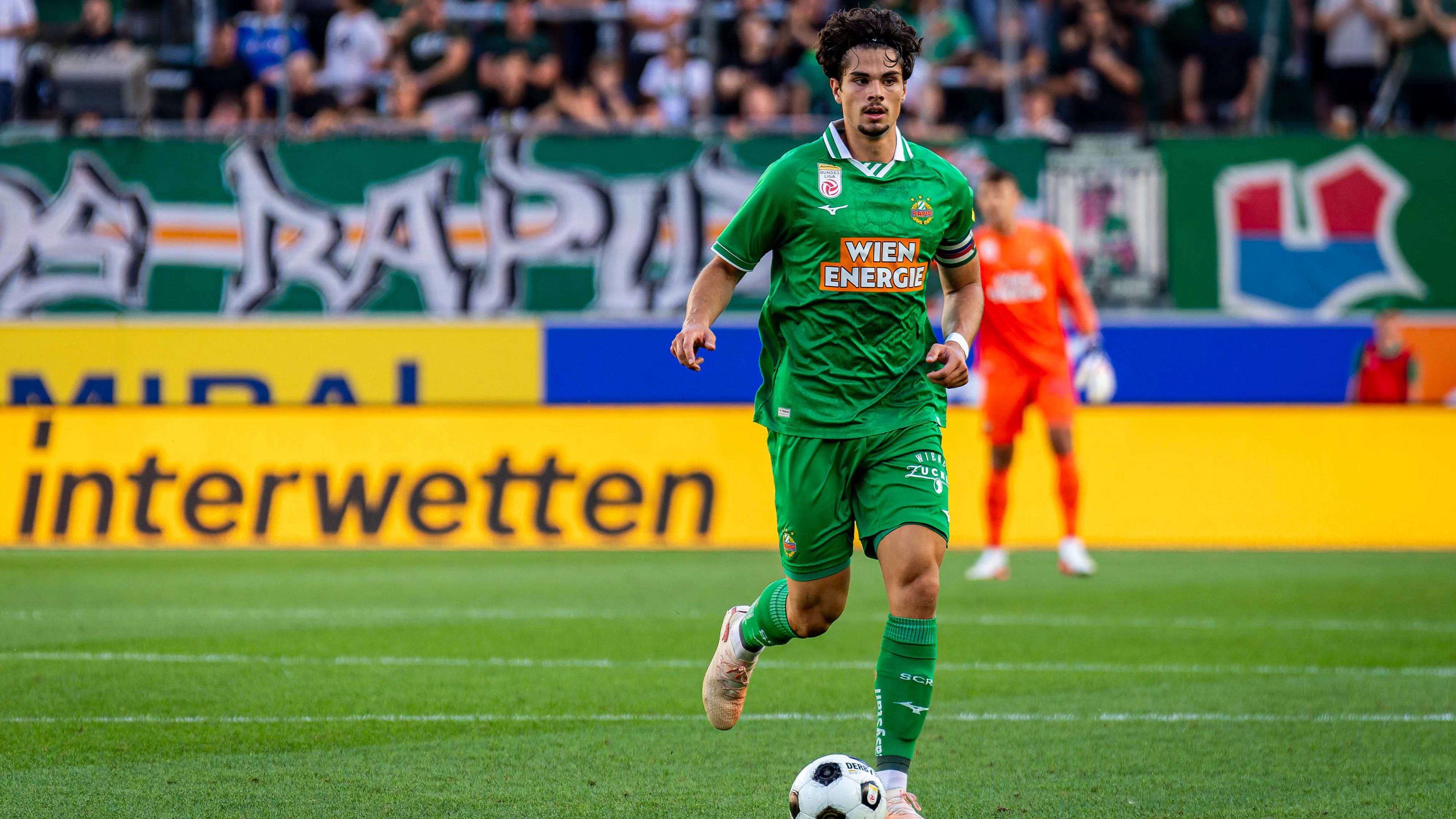 VIENNA,AUSTRIA,12.AUG.26 - SOCCER - UEFA Conference League, qualification, SK Rapid Wien vs Paide Linnameeskond. Image shows Jakob Schoeller (Rapid). Photo: GEPA pictures/ Kevin Hackner
