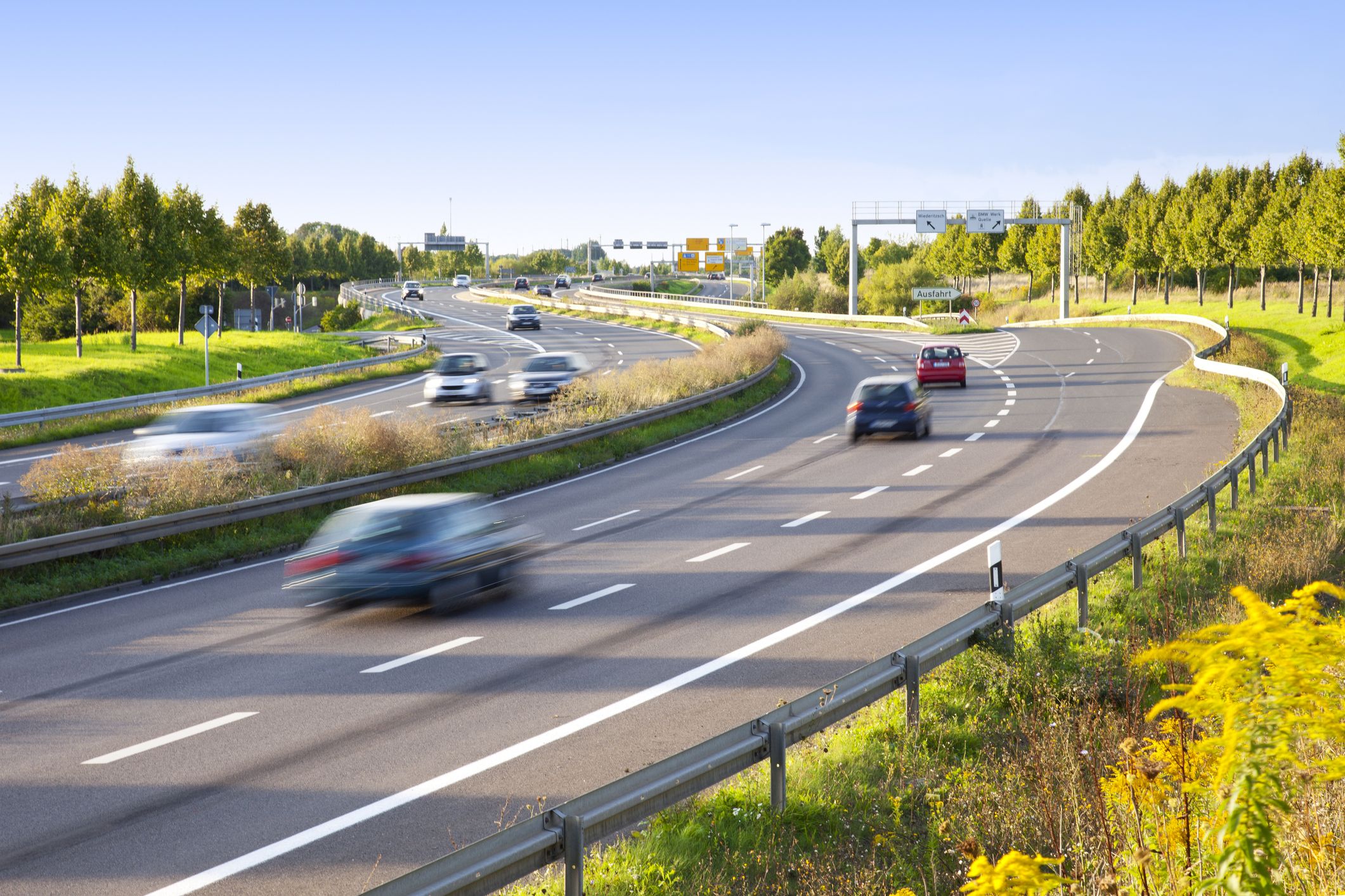 Der Mann wurde auf der Autobahn geblitzt.