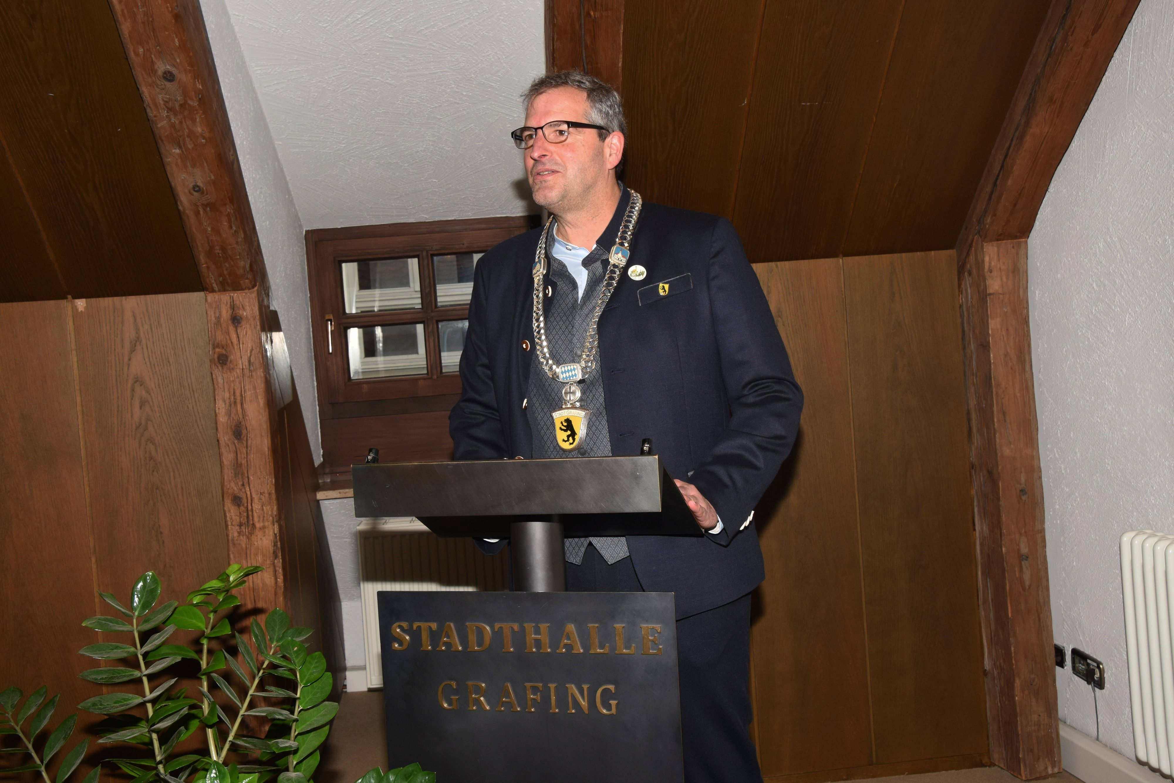 Christian Baue, Bürgermeister der Stadt Grafing, wurde nur 57 Jahre alt.