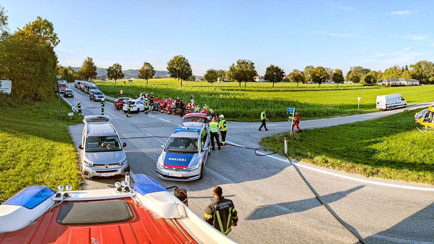 Der Crash passierte beim Abbiegen.