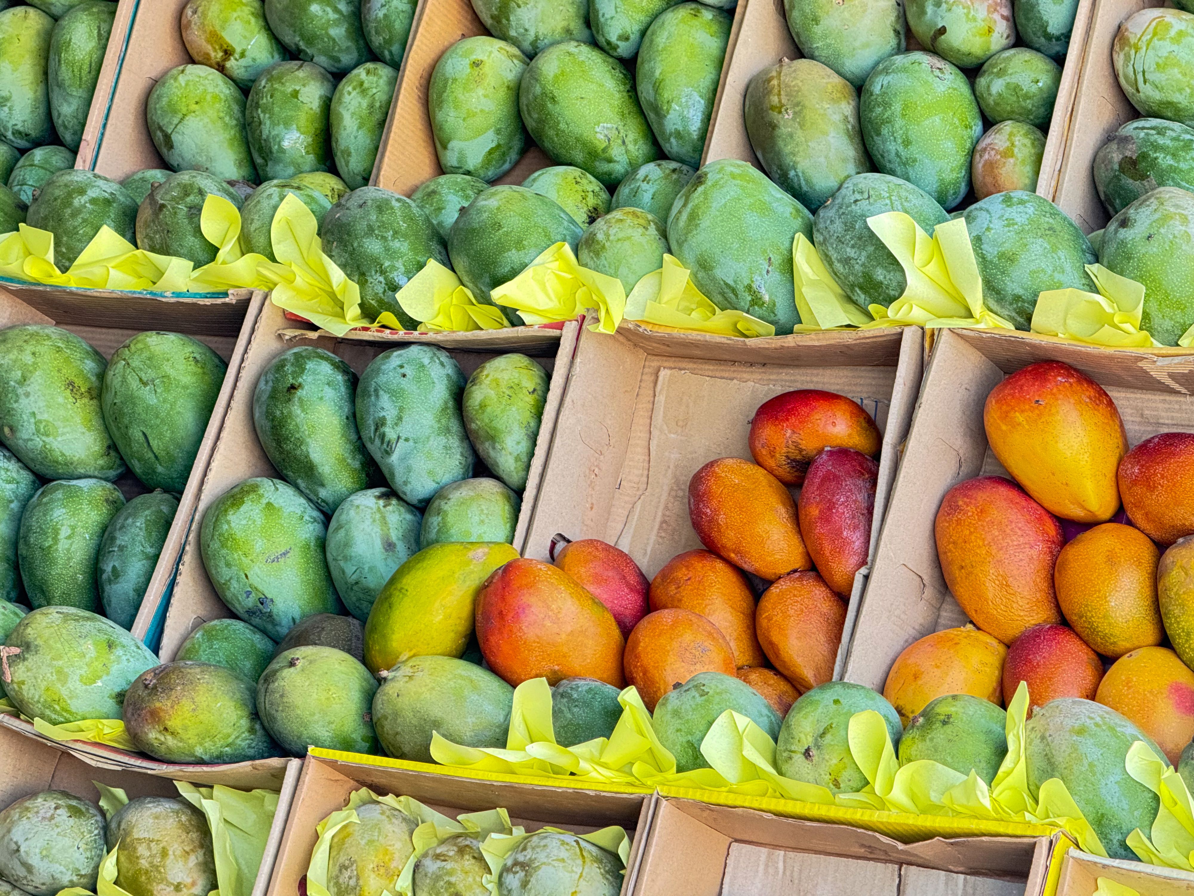 Die Mangos wurden als offene Ware verkauft