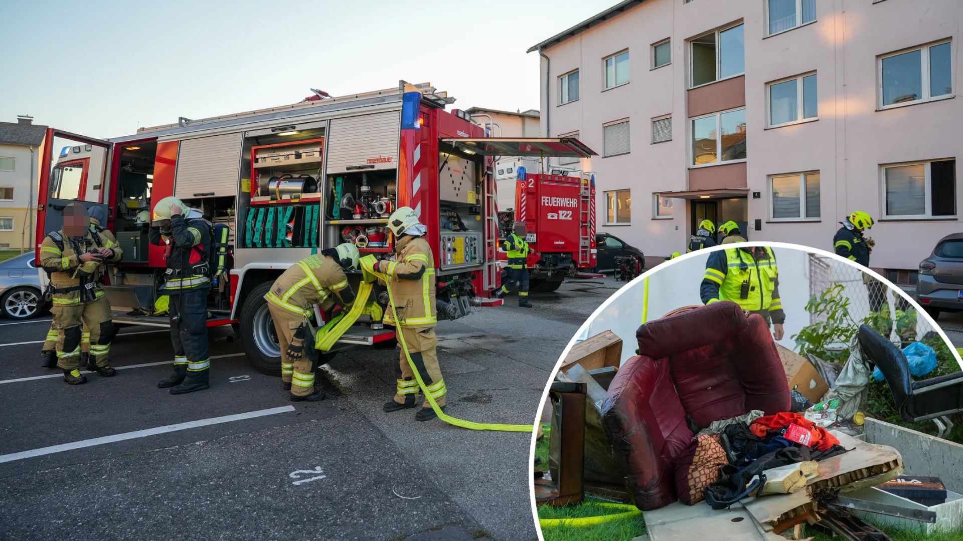 Der Brand brach in einer Wohnung in Traun aus.