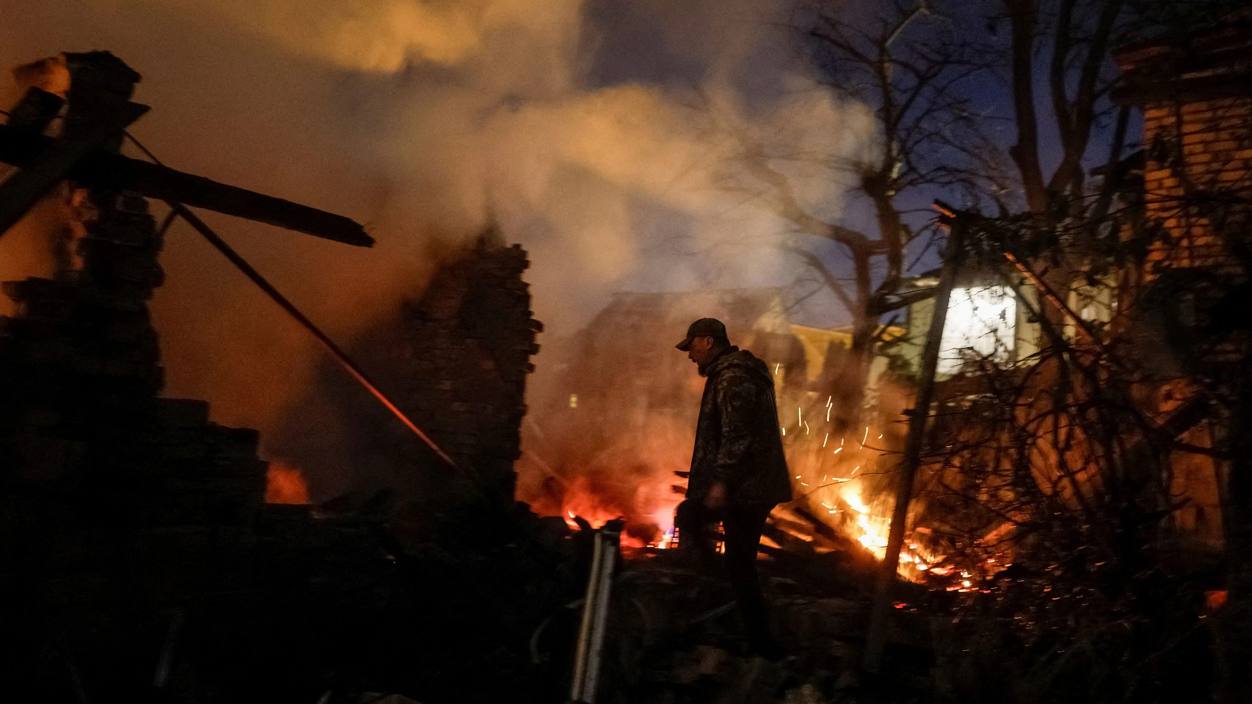 Russland hat die Ukraine erneut mit einem massiven Drohnen-Hagel überzogen. 