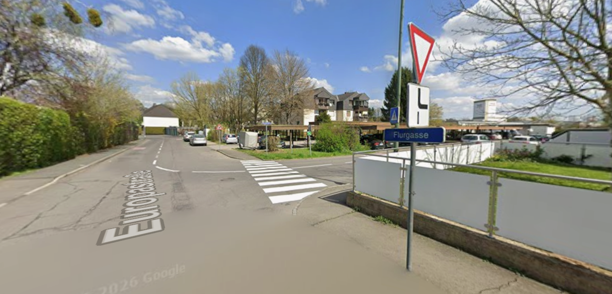 An der Kreuzung Europastraße/Flurgasse in Feldbach kam es zum Unglück.