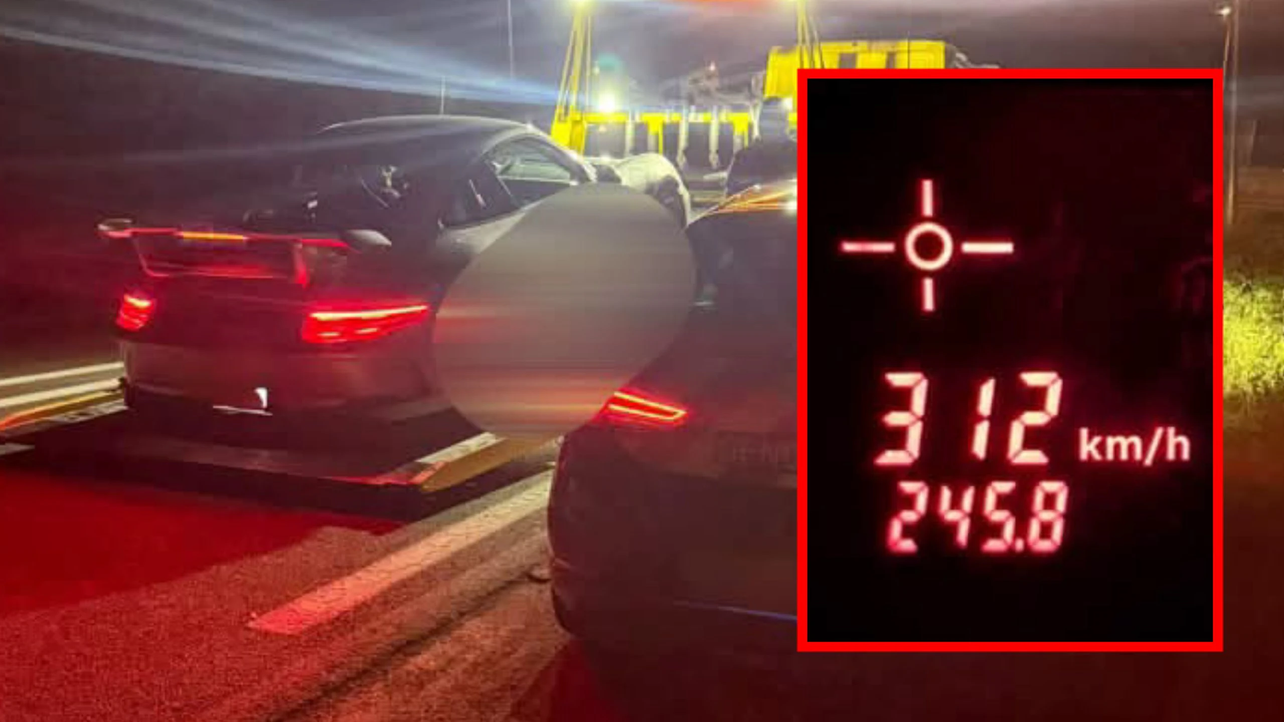 Der Raser erreichte mit seinem Porsche 911 GT3 eine Geschwindigkeit von bis zu 312 km/h – und könnte genau deswegen nun straffrei davonkommen.