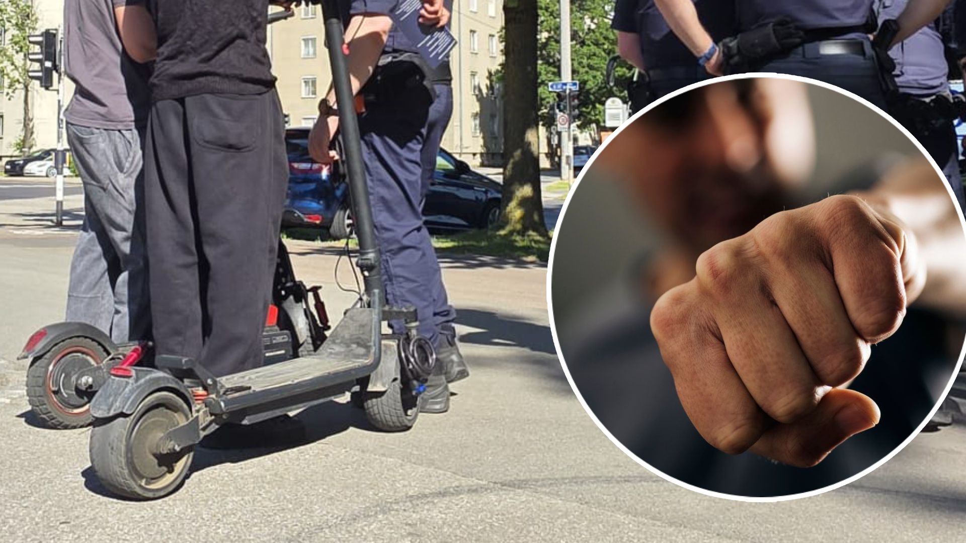 Zuerst die brutale Attacke, dann war der Scooter weg. (Symbolbild)