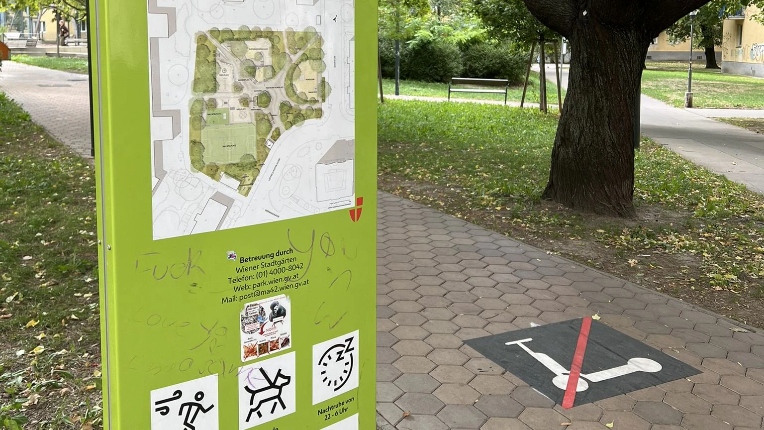 Scooter-Verbot im Leopold-Rister-Park