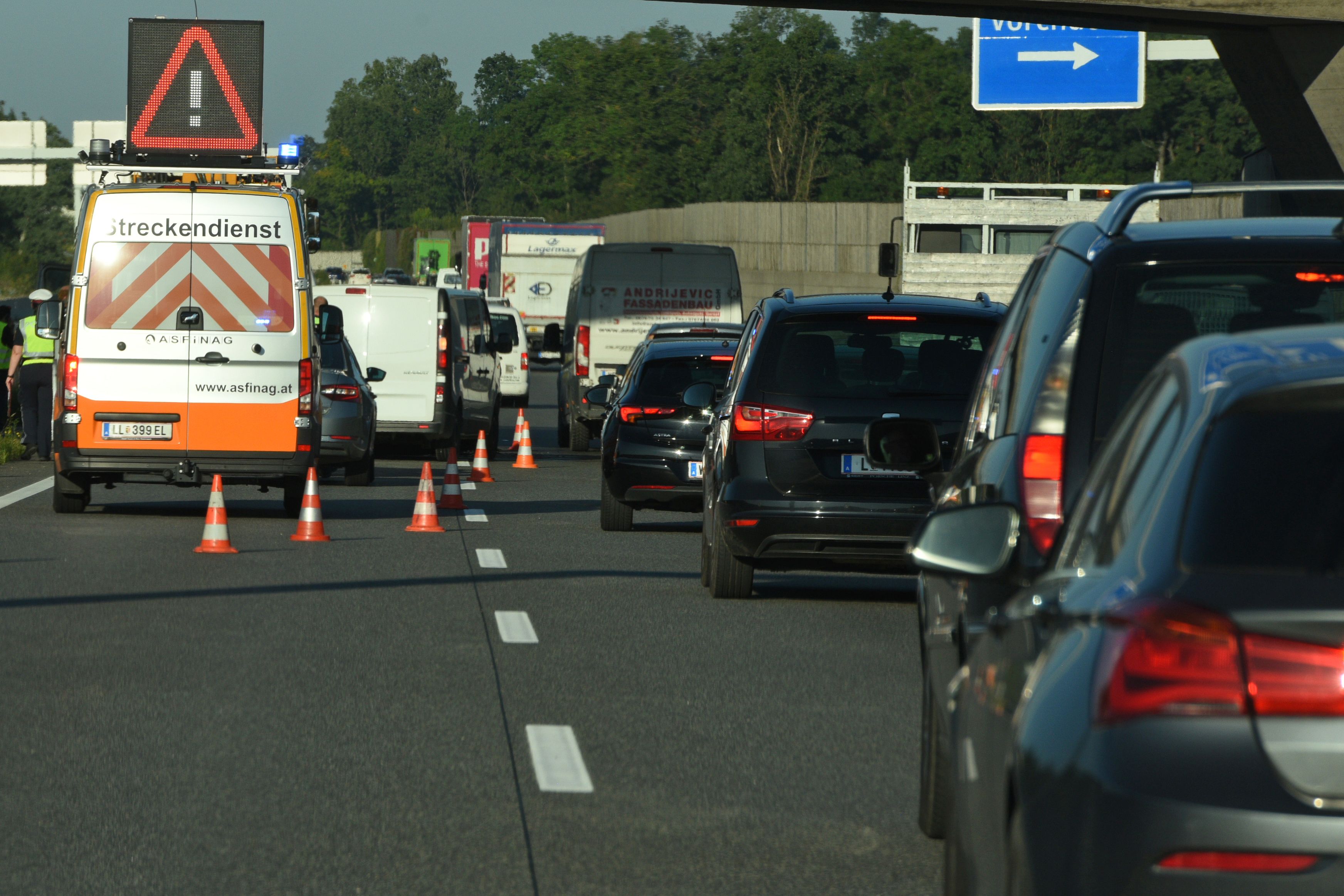 Verkehrsstillstand am Donnerstag in und rund um Linz.