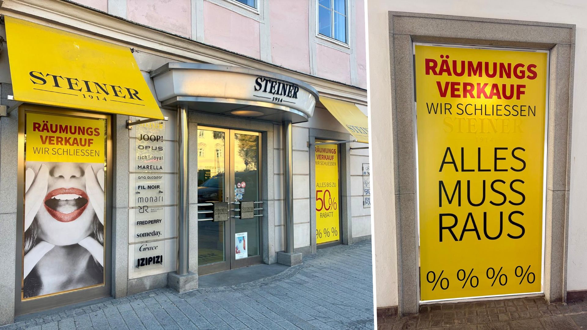 Bald Geschichte: das Modehaus Steiner auf der Linzer Promenade.
