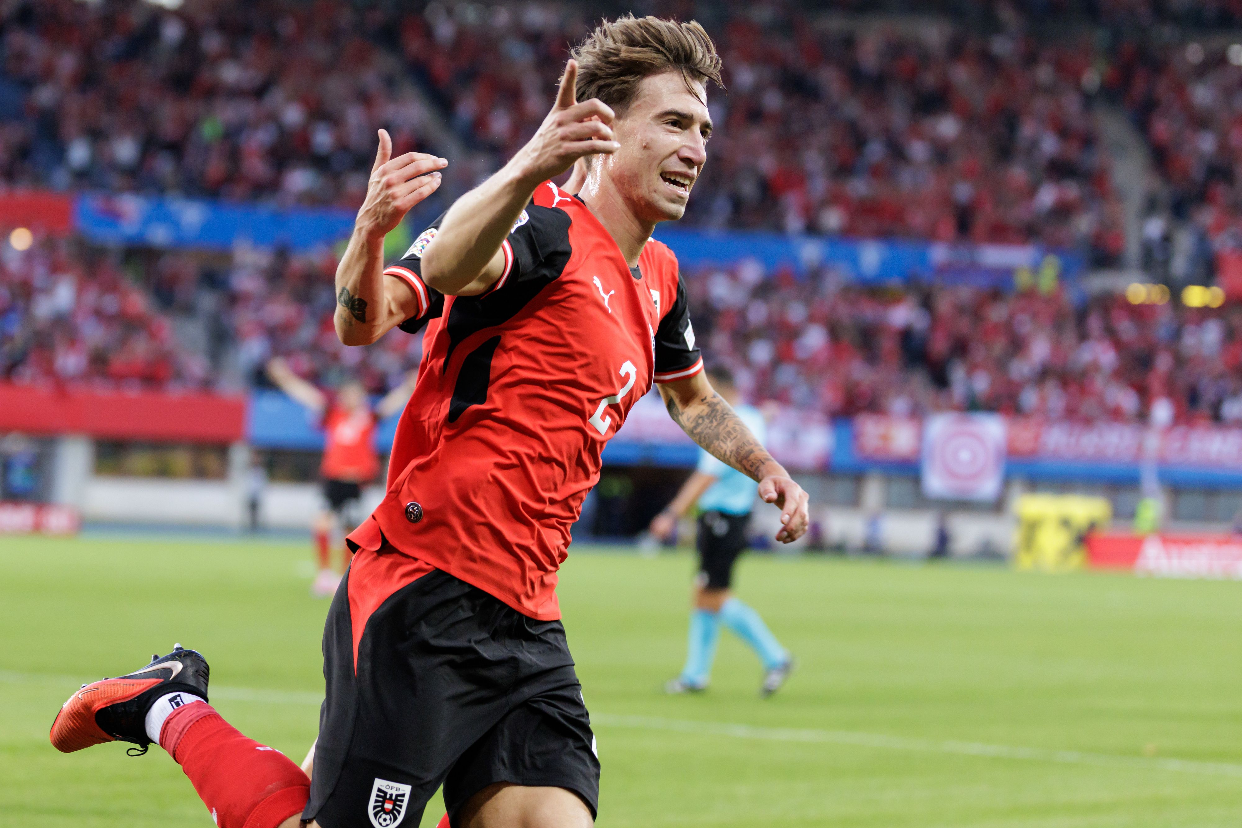 David Affengruber jubelte gegen den Kosovo über seinen Premierentreffer im Teamdress