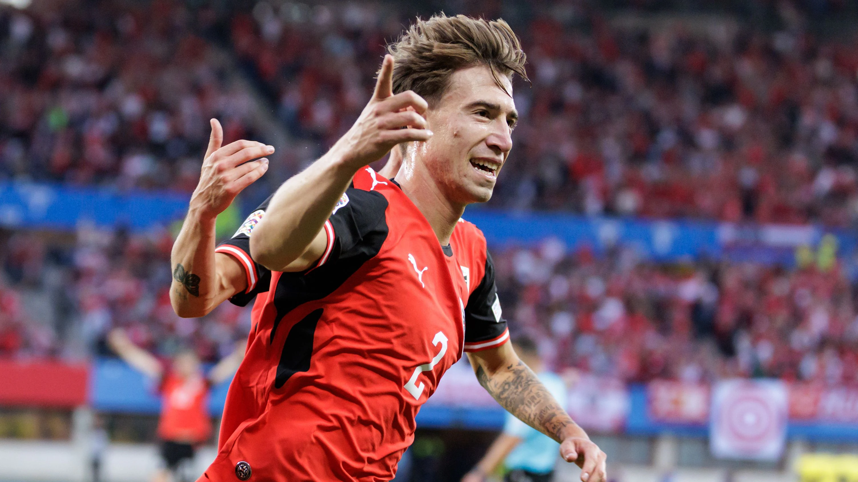 David Affengruber jubelte gegen den Kosovo über seinen Premierentreffer im Teamdress