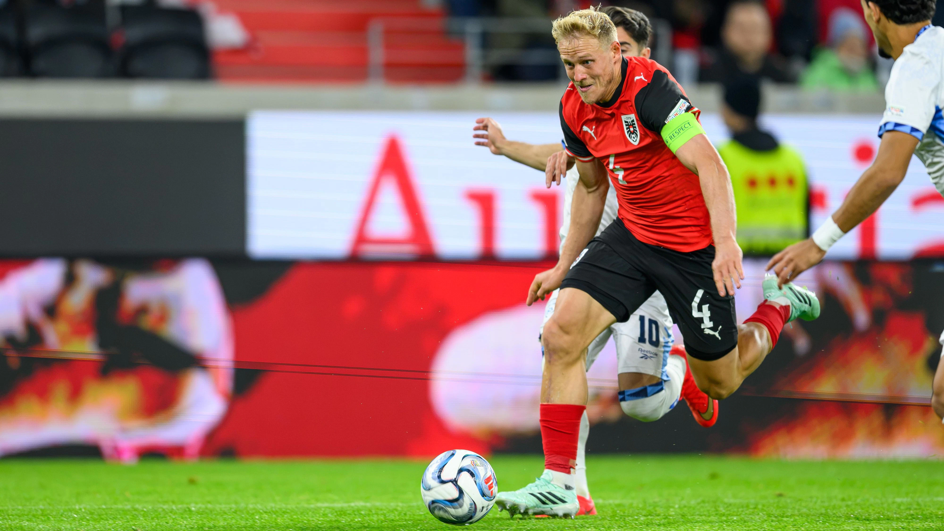 LINZ,AUSTRIA,24.SEP.26 - SOCCER - UEFA Nations League, group stage, OEFB international match, Austria vs Israel. Image shows Xaver Schlager (AUT). Photo: GEPA pictures/ Daniela Moser