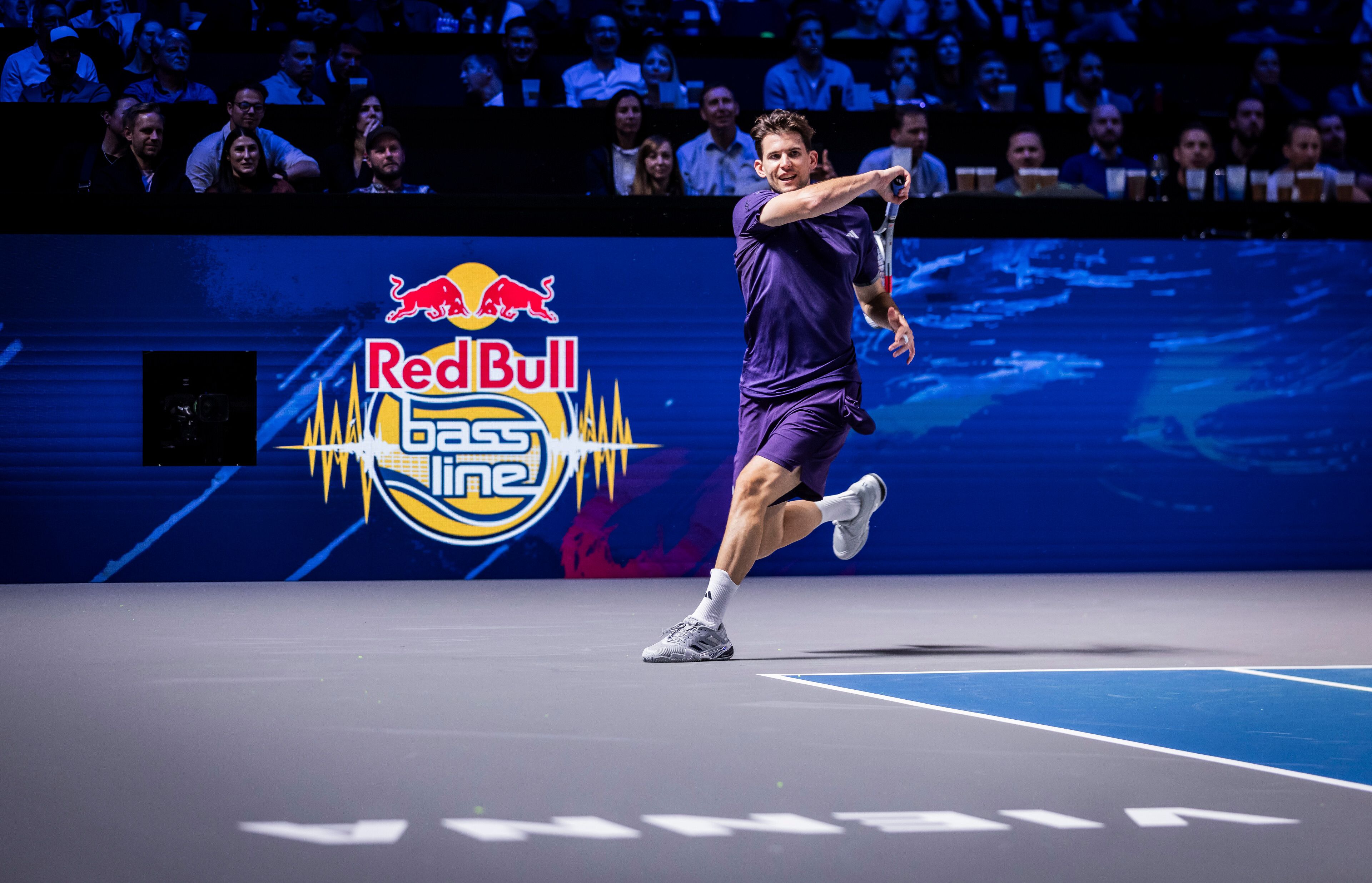 Dominic Thiem beim Red Bull BassLine in der Stadthalle 2025.