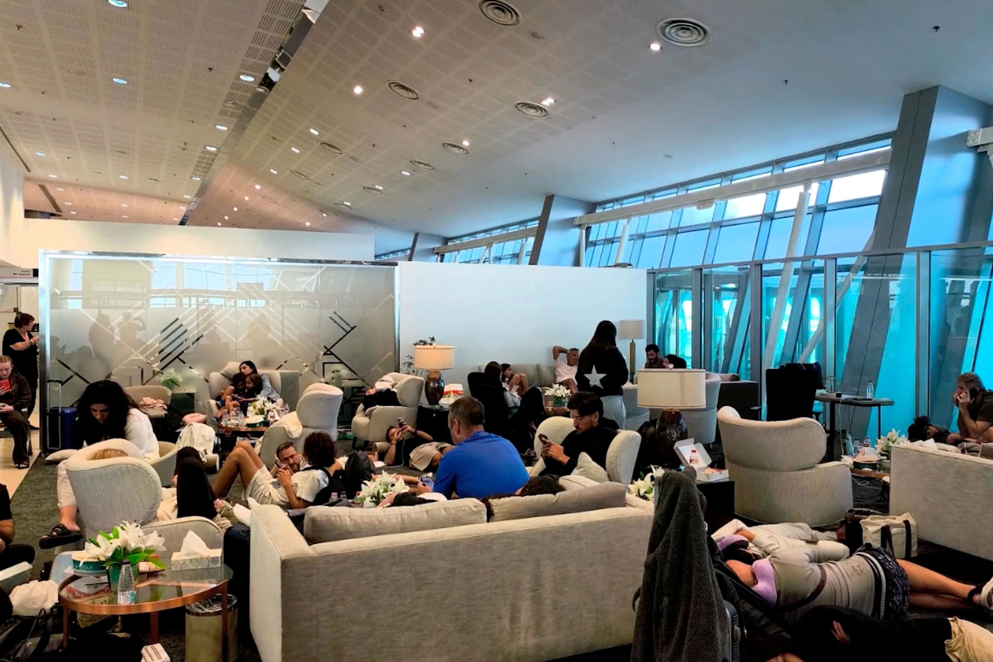 Am Flughafen von Tabuk in Saudi-Arabien wurden die israelischen Passagiere versorgt und auch medizinisch betreut