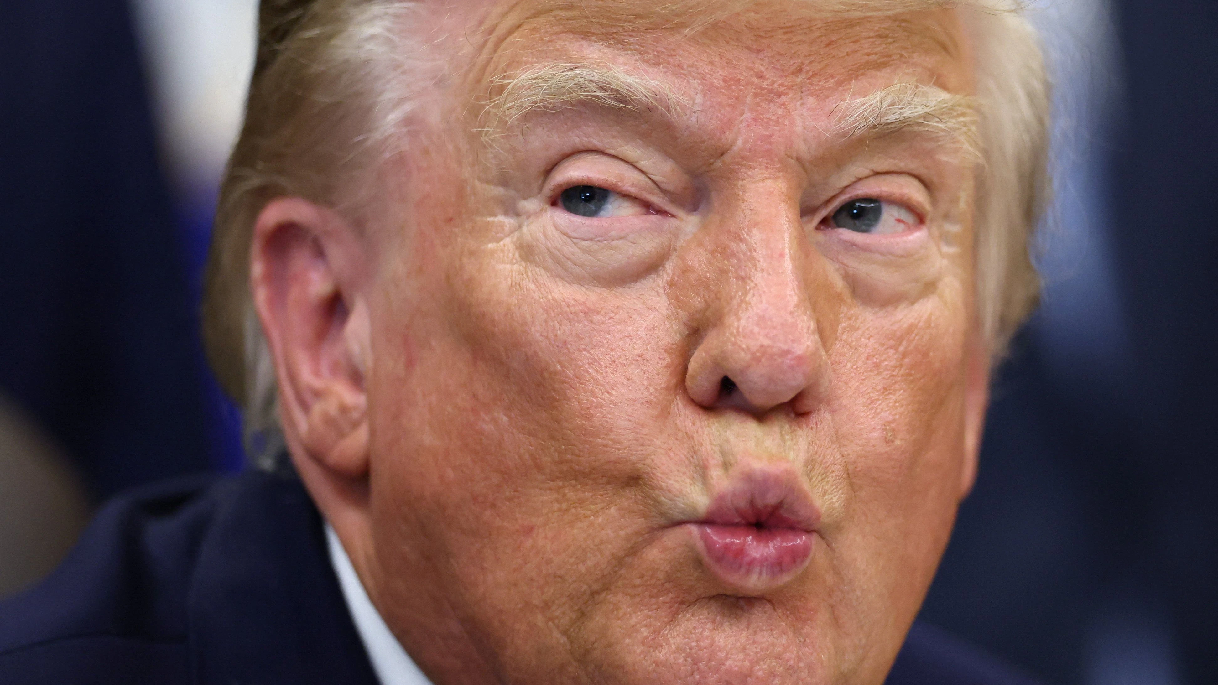US President Donald Trump looks on on the day he makes an announcement about an energy infrastructure project in Alaska, in the Oval Office at the White House in Washington, D.C., US, September 30, 2026. REUTERS/Kevin Lamarque