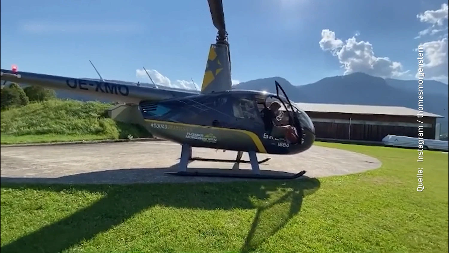 Heute.at - Gestohlener Morgenstern-Heli plötzlich im Netz