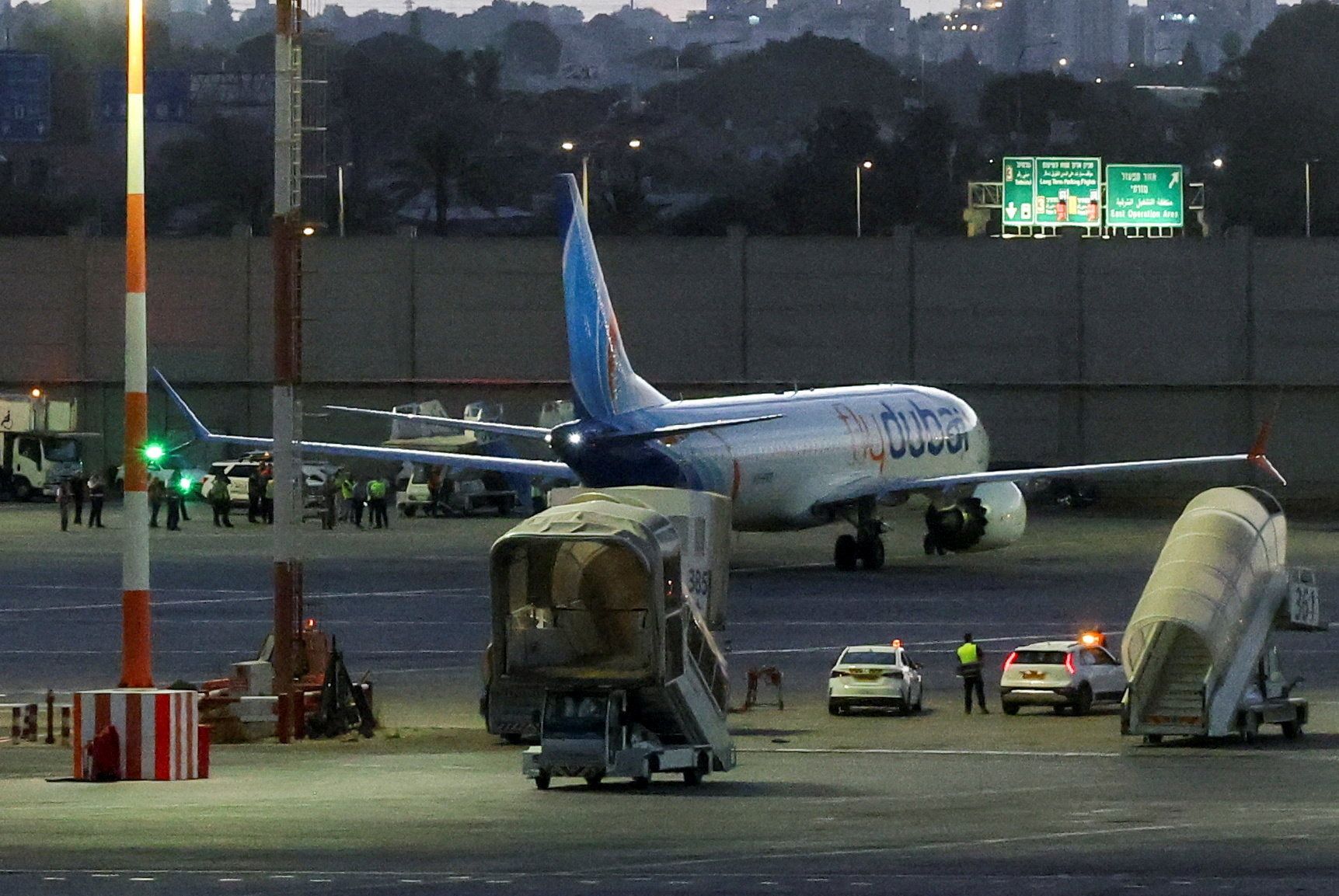 Flydubai hat nach dem Zwischenfall ihre Verbindungen nach Tel Aviv vorübergehend eingestellt.