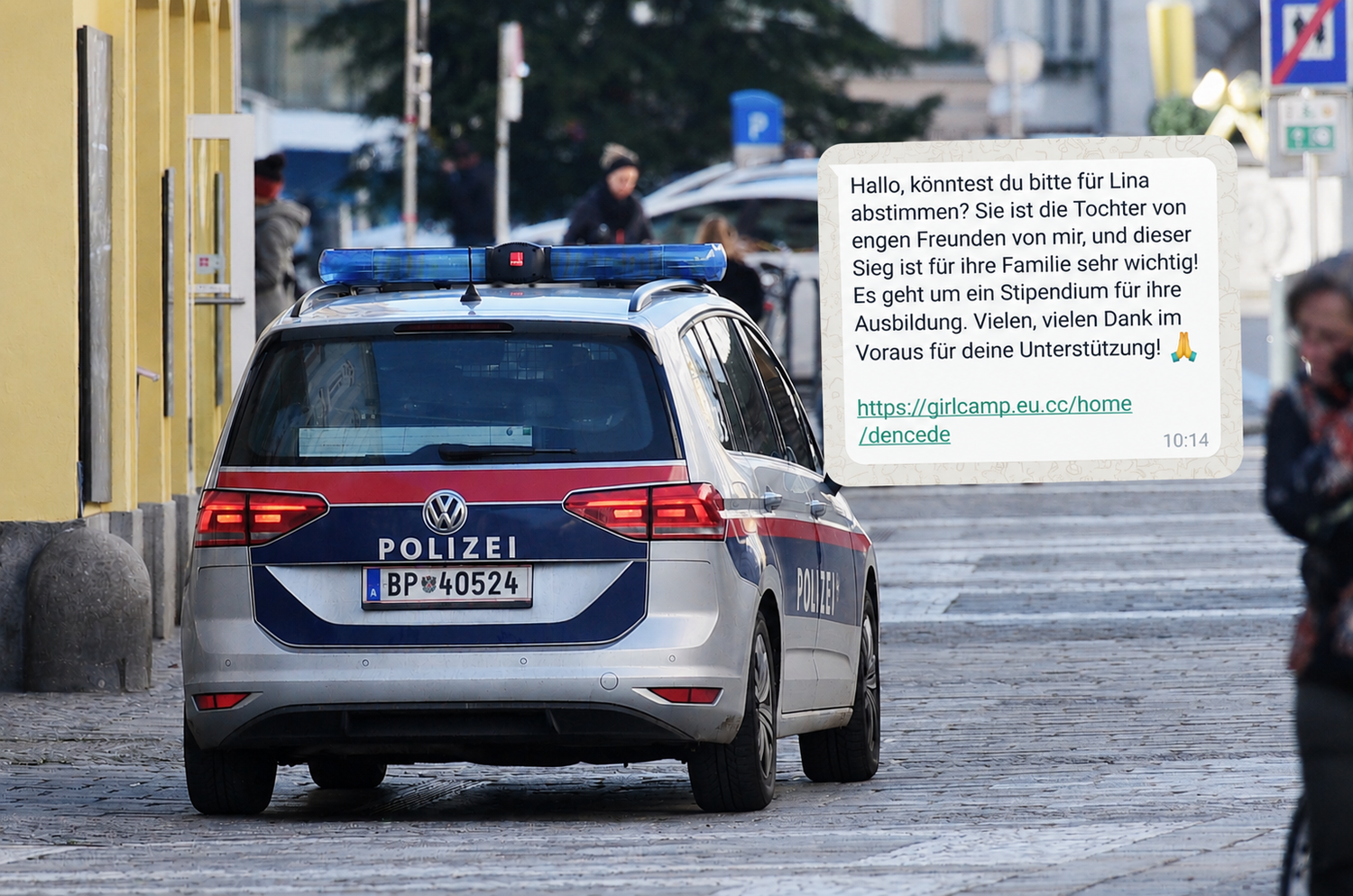 Zahlreiche Österreicher haben diese Betrugsnachricht erhalten.