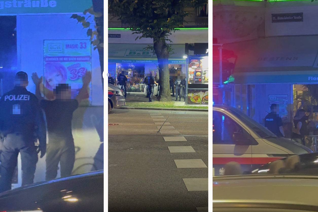 In der Nacht auf Sonntag musste die Polizei in die Hütteldorfer Straße ausrücken.