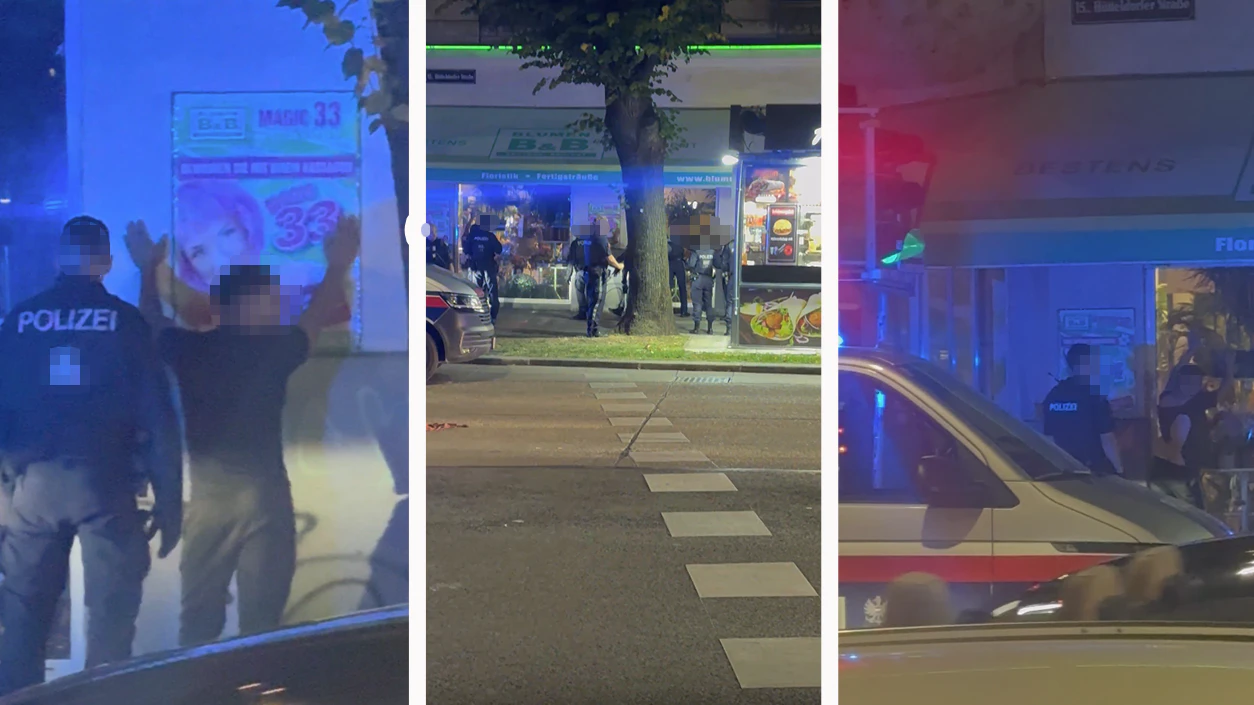 In der Nacht auf Sonntag musste die Polizei in die Hütteldorfer Straße ausrücken.