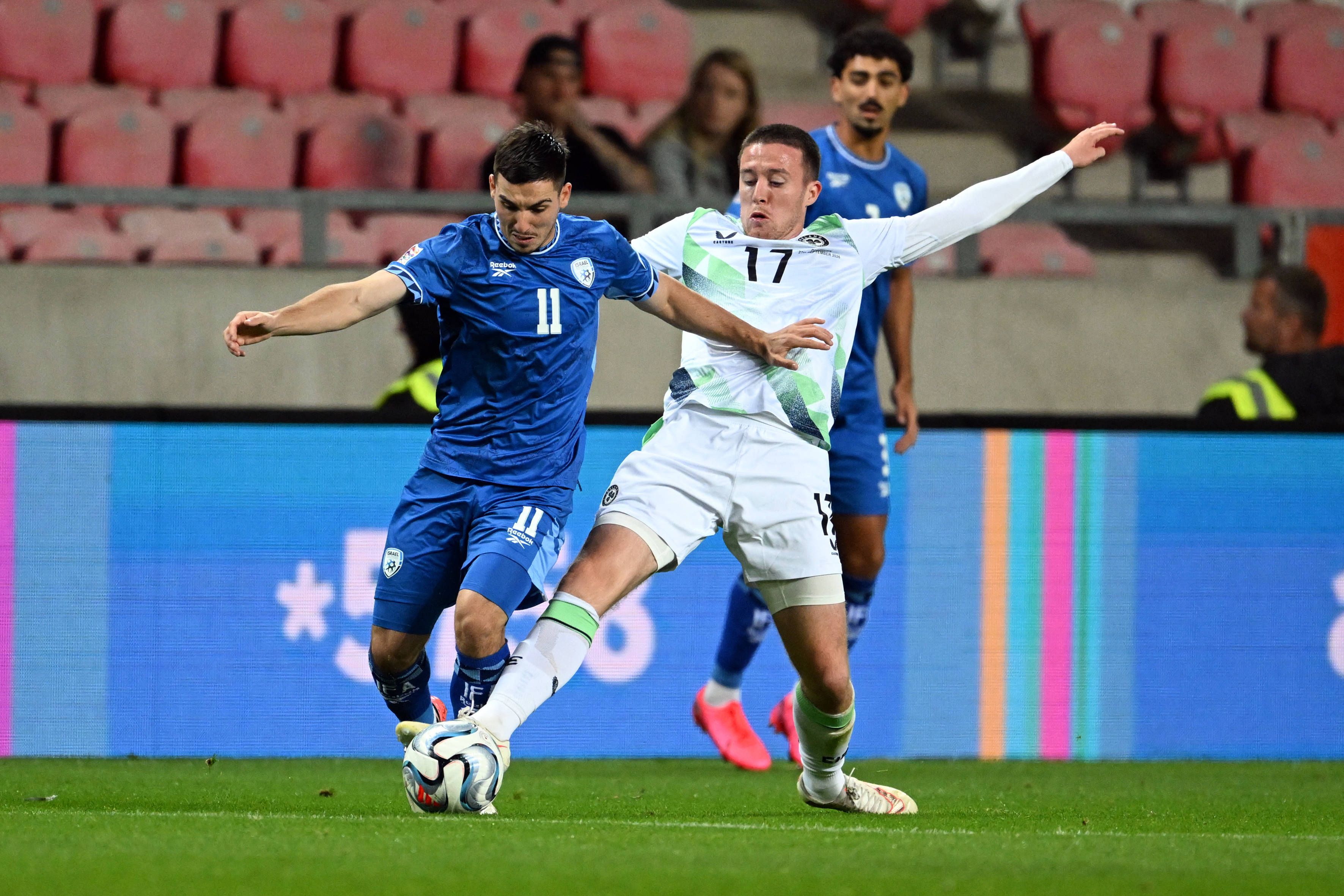 Israel im Duell mit Irland.