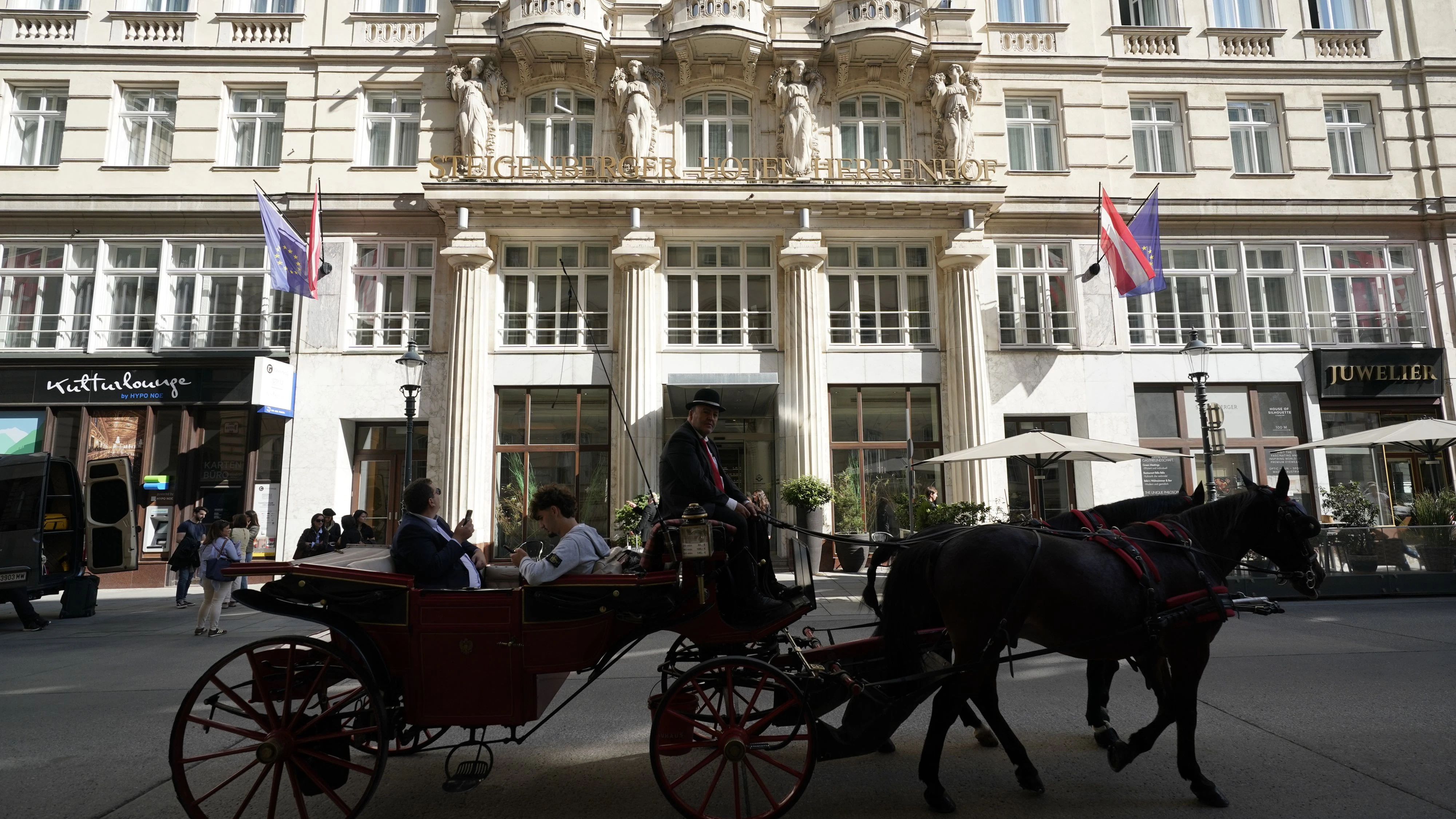 Malerische Kulisse: das Hotel Steigenberger in der Wiener Herrengasse