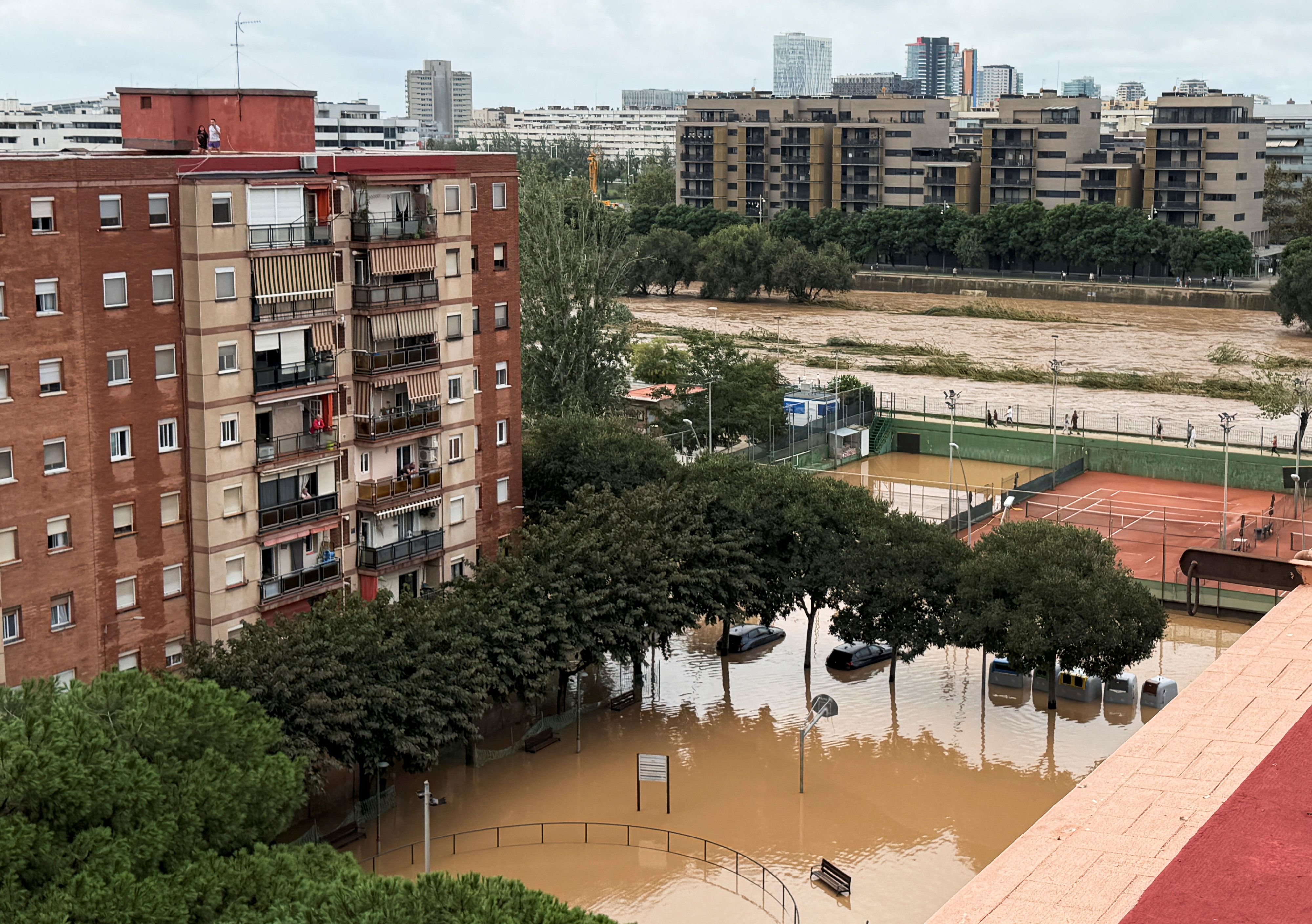 Heftige Regenfälle haben Teile Spaniens unter Wasser gesetzt.