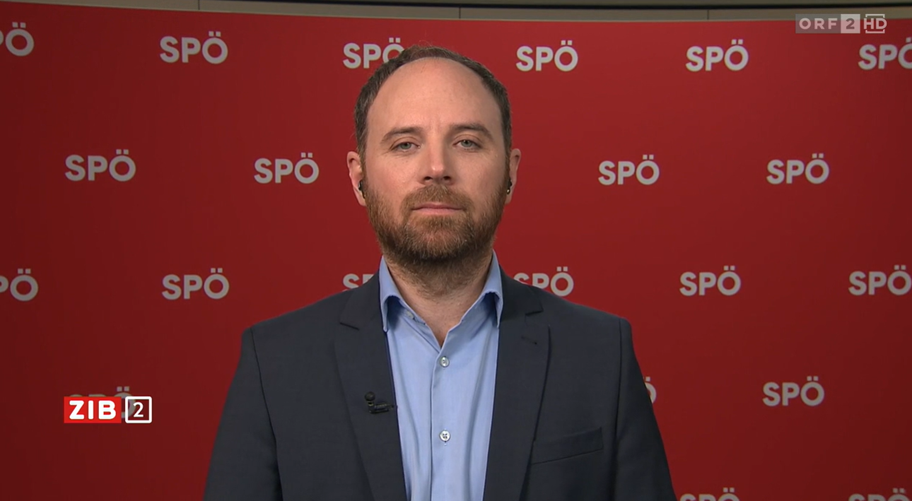 Klaus Seltenheim am Sonntagabend in der ZiB-2. 