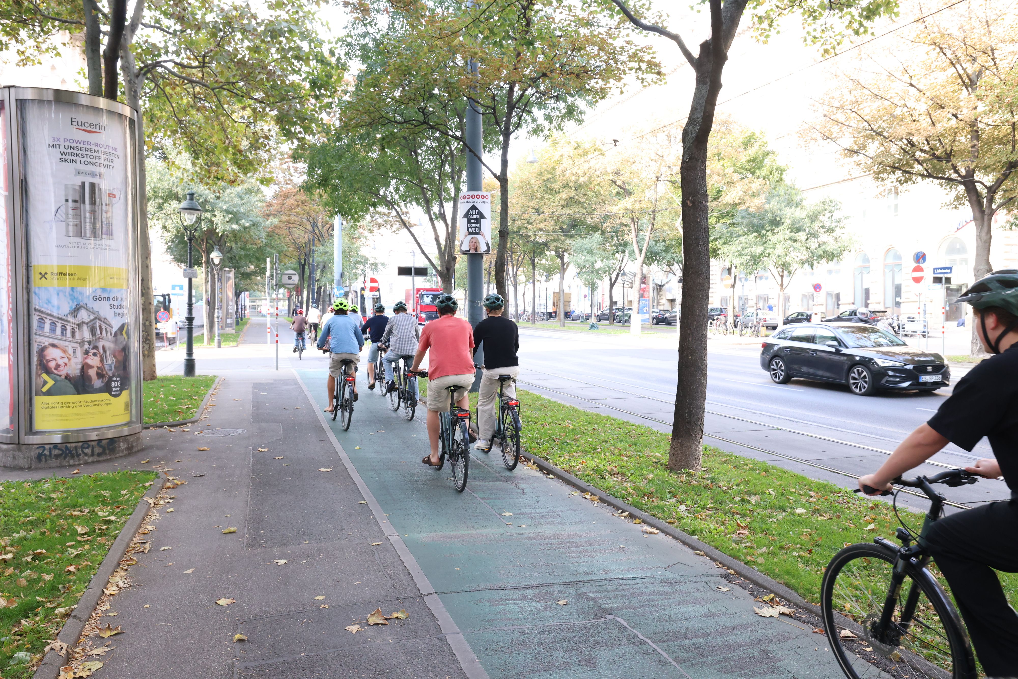 Der geplante Umbau des Radweges am Ring sorgt für Polit-Zoff.