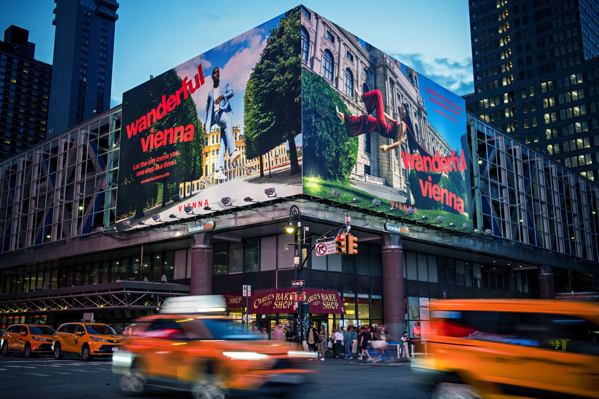 Wanderful Vienna am Bus Terminal in Manhattan