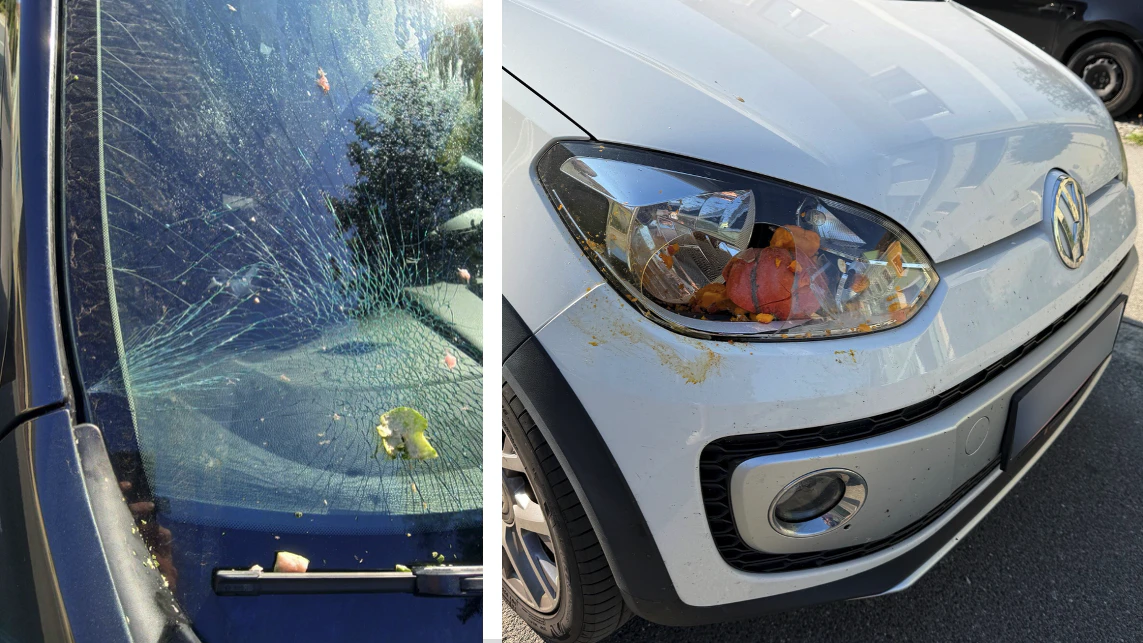 21 Autos wurden teils schwer demoliert.
