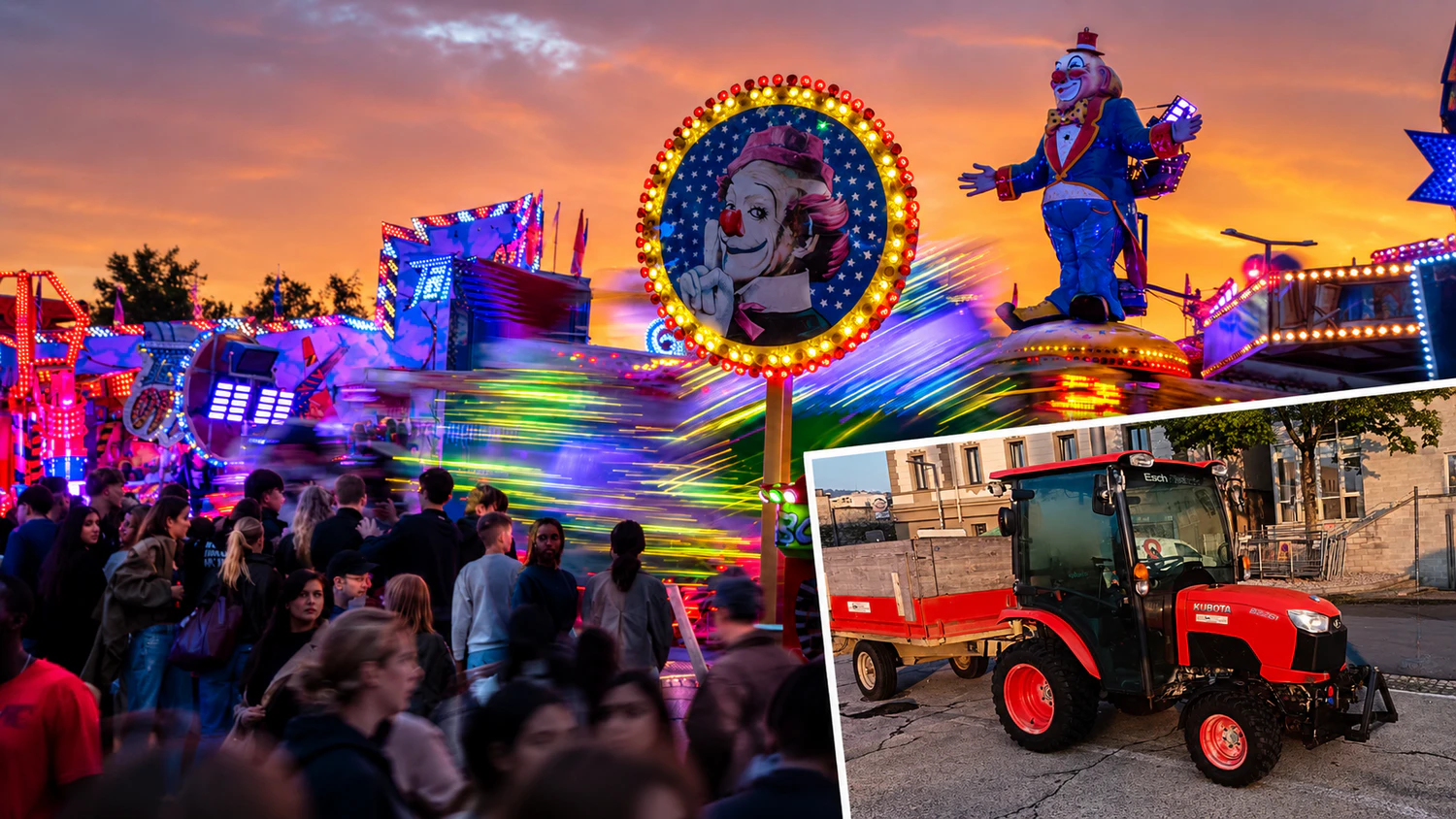 Keine Gaudi: Freche Diebe ließen am Urfahranermarkt einen Traktor mitgehen.