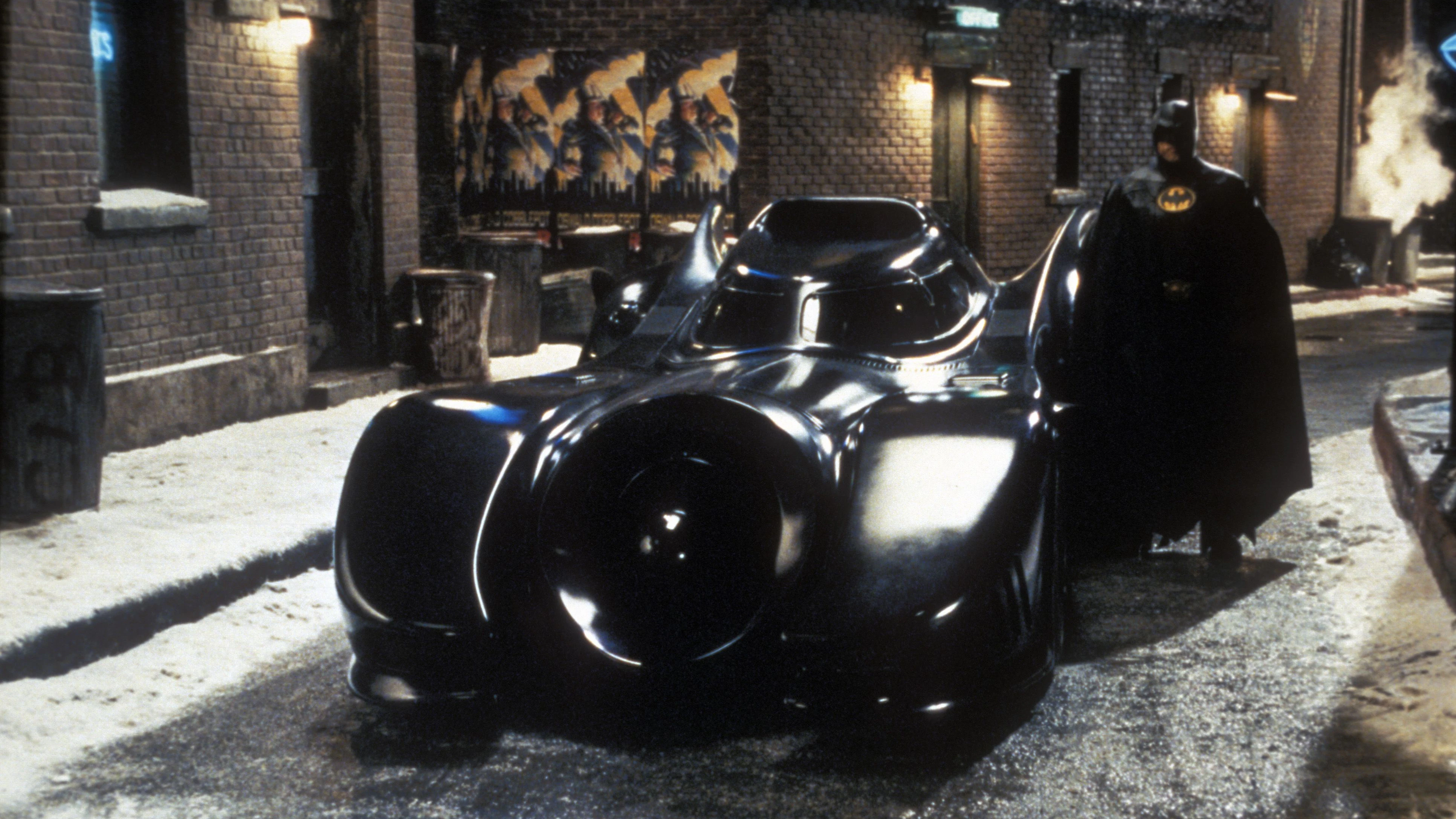"Batman Returns".Michael Keaton, The Batmobile © 1992 Warner Brothers / DC Comics
