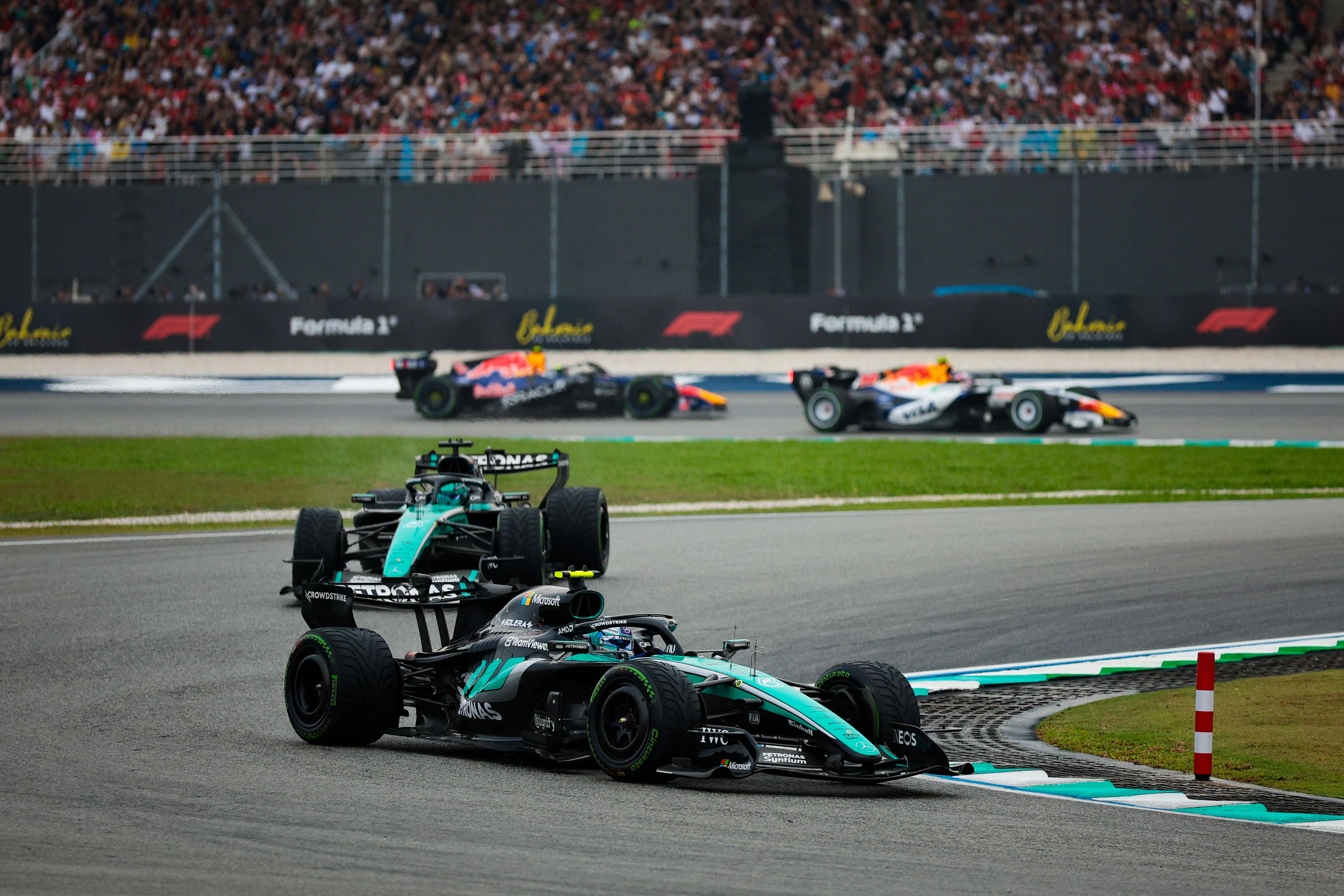 Formel-1Star George Russell bekommt wohl eine Gridstrafe aufgebrummt. 
