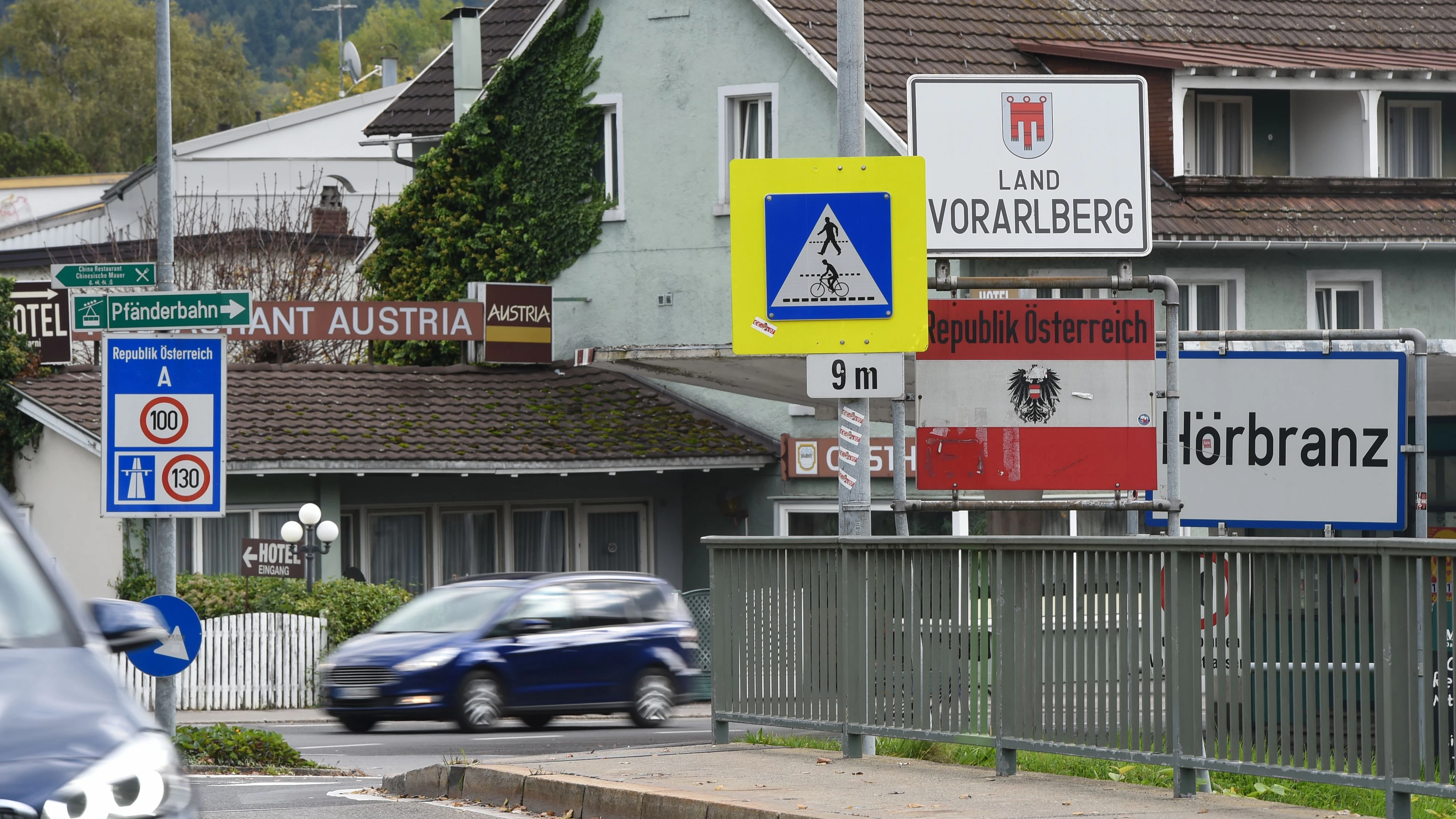 Am Grenzübergang Hörbranz war die Reise zu Ende.