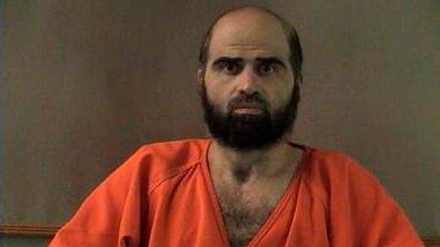 Nidal Hasan, der wegen der Tötung von 13 Menschen und der Verletzung Dutzender weiterer bei einer Schießerei in Fort Hood verurteilt wurde.