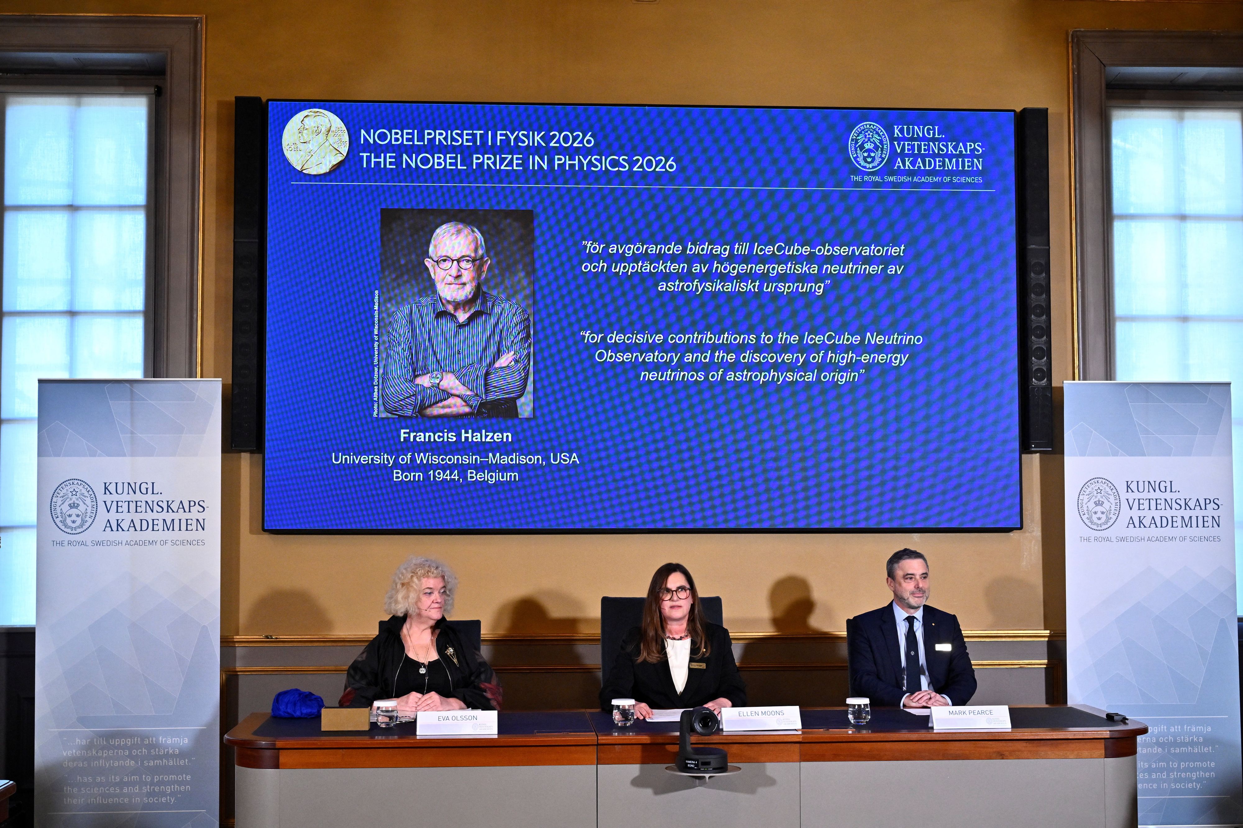 Der Physik-Nobelpreis geht an Francis Halzen.