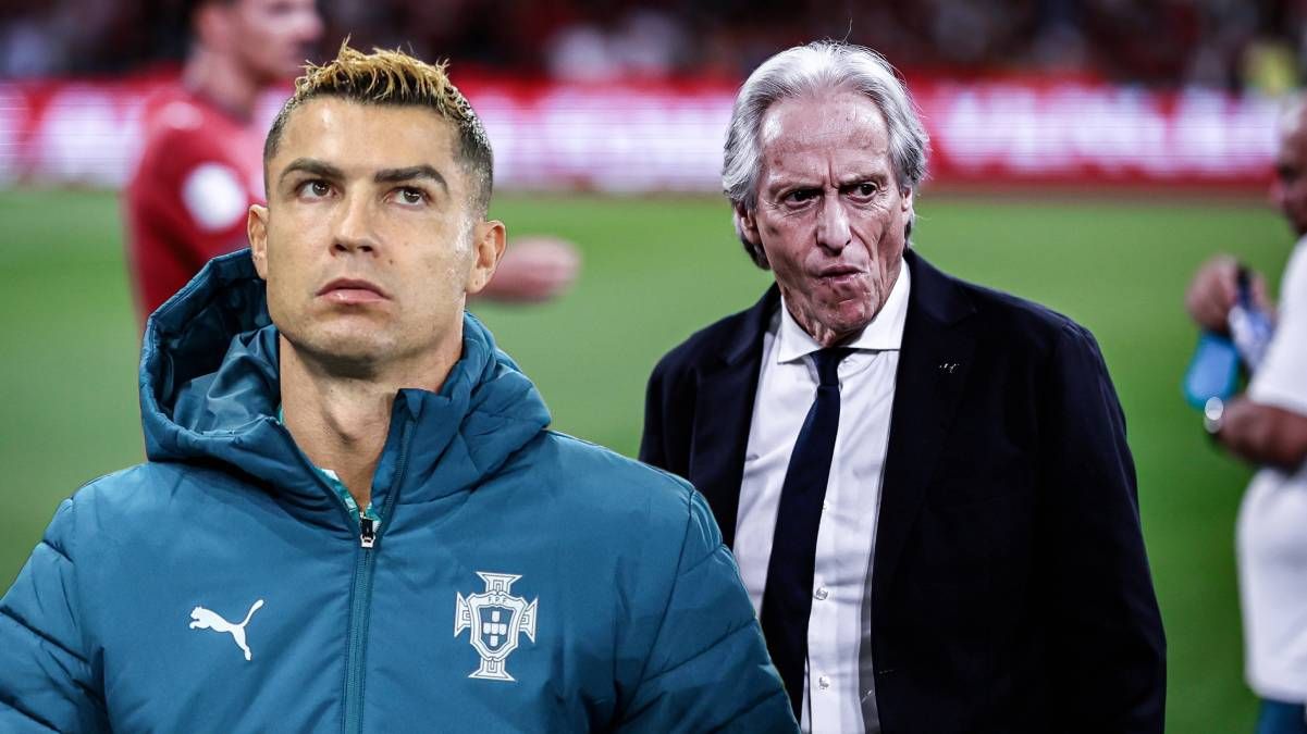 Cristiano Ronaldo und Portugal-Trainer Jorge Jesus. 