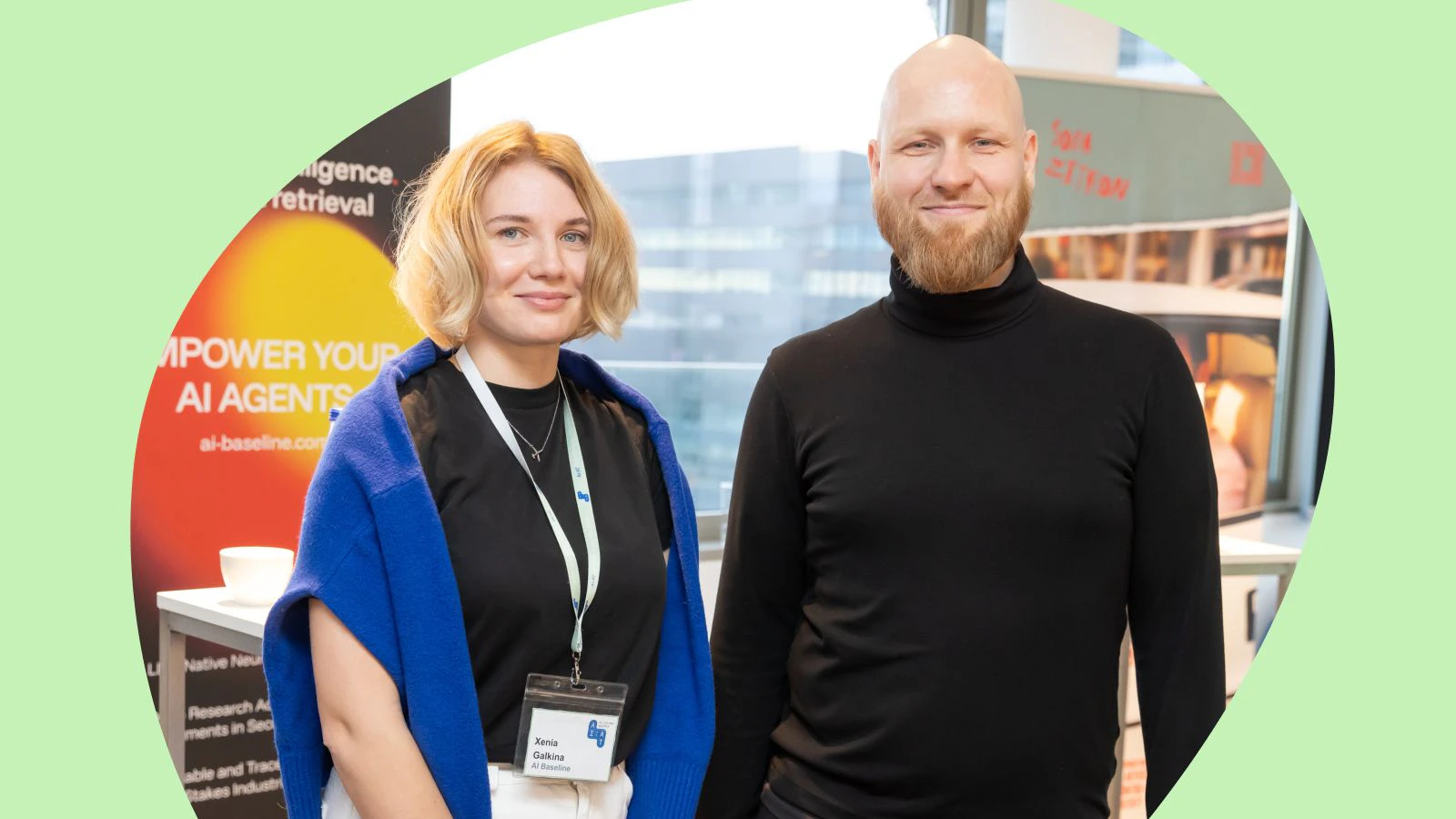 Xenia Galkina, CEO und Co-Founder von AI Baseline & Alexander Czech, CTO und Co-Founder von AI Baseline.