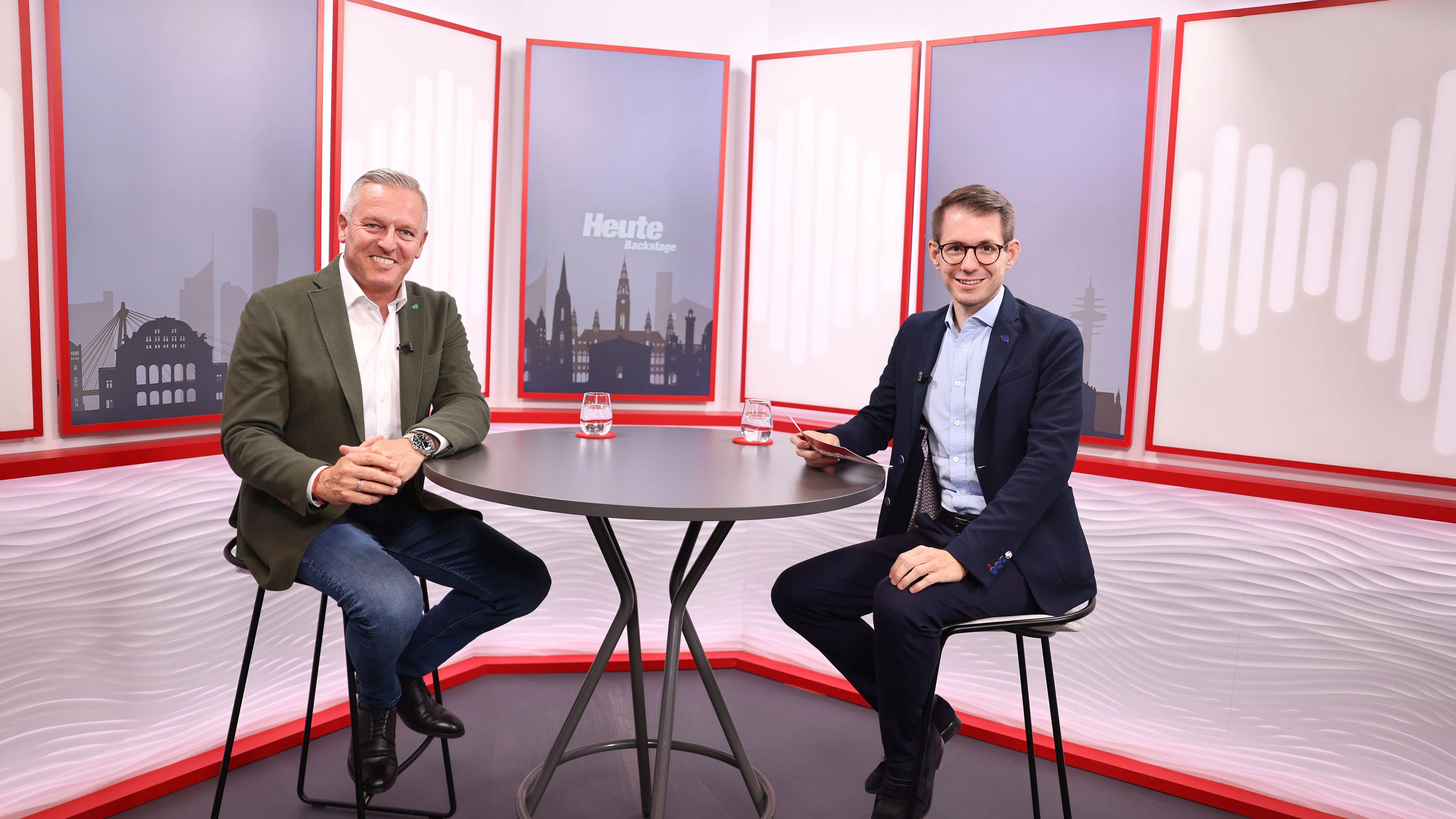 Kunasek im Gespräch mit "Heute"-Chefredakteur Clemens Oistric.