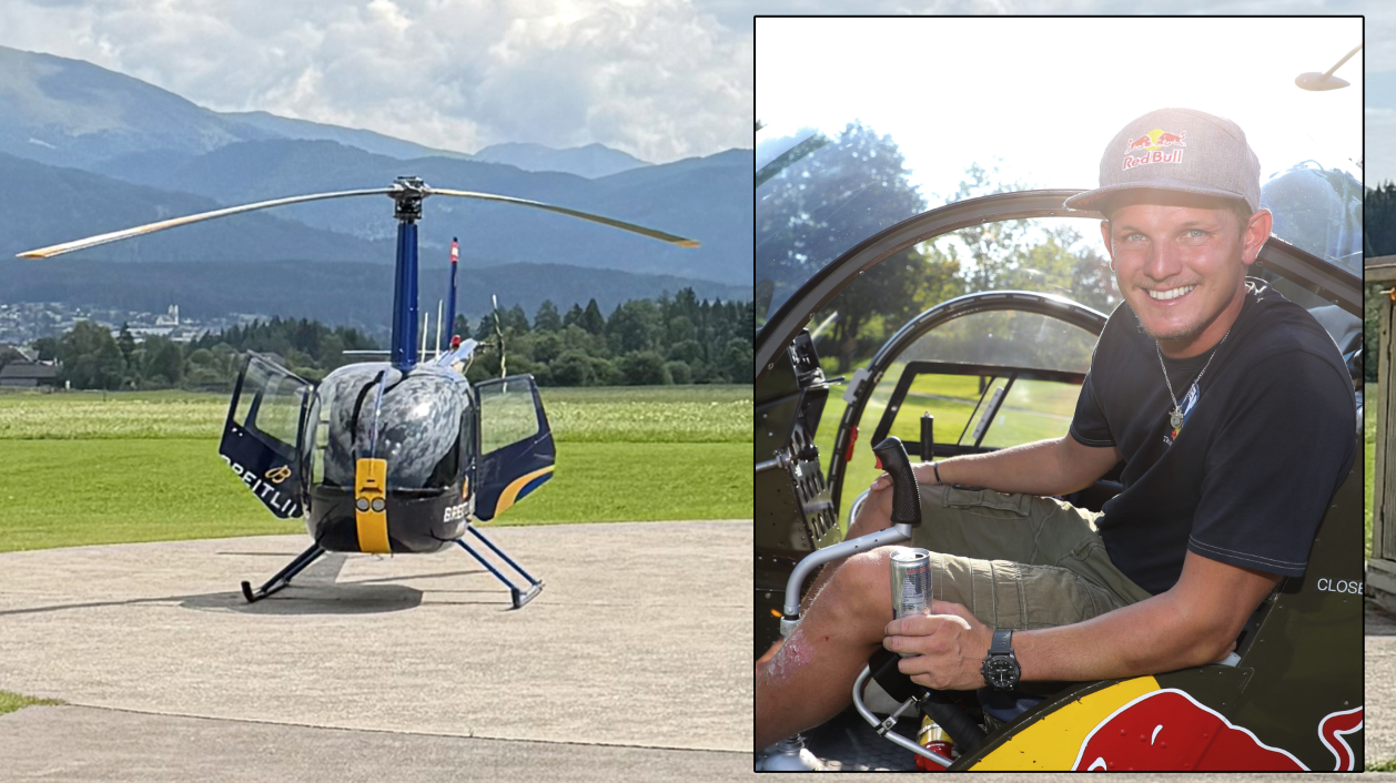 Der Hubschrauber von Thomas Morgenstern wurde gestohlen: 